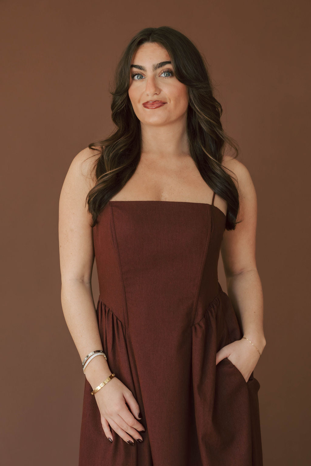 Lillian Boned Midi Dress