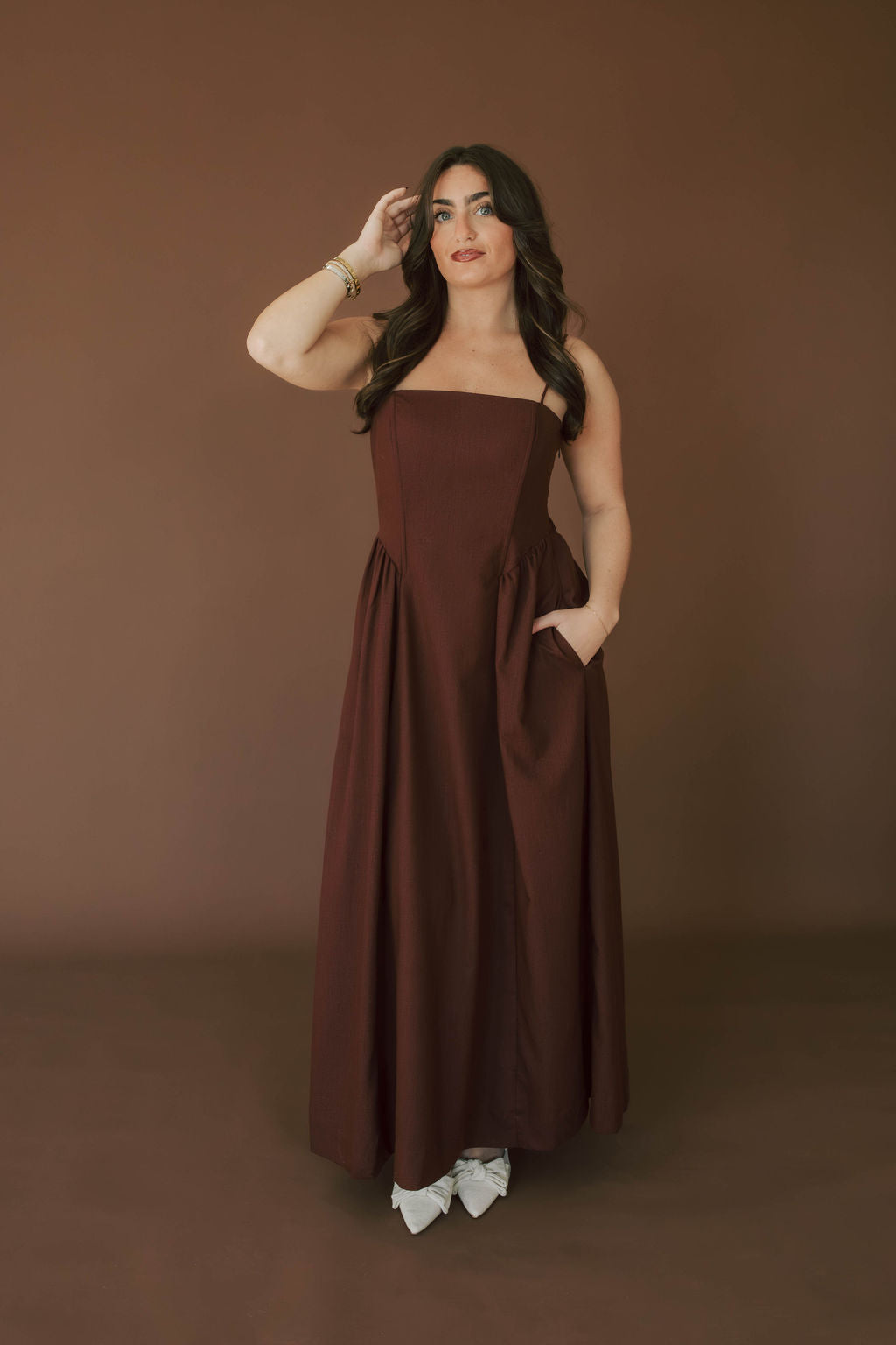 Lillian Boned Midi Dress