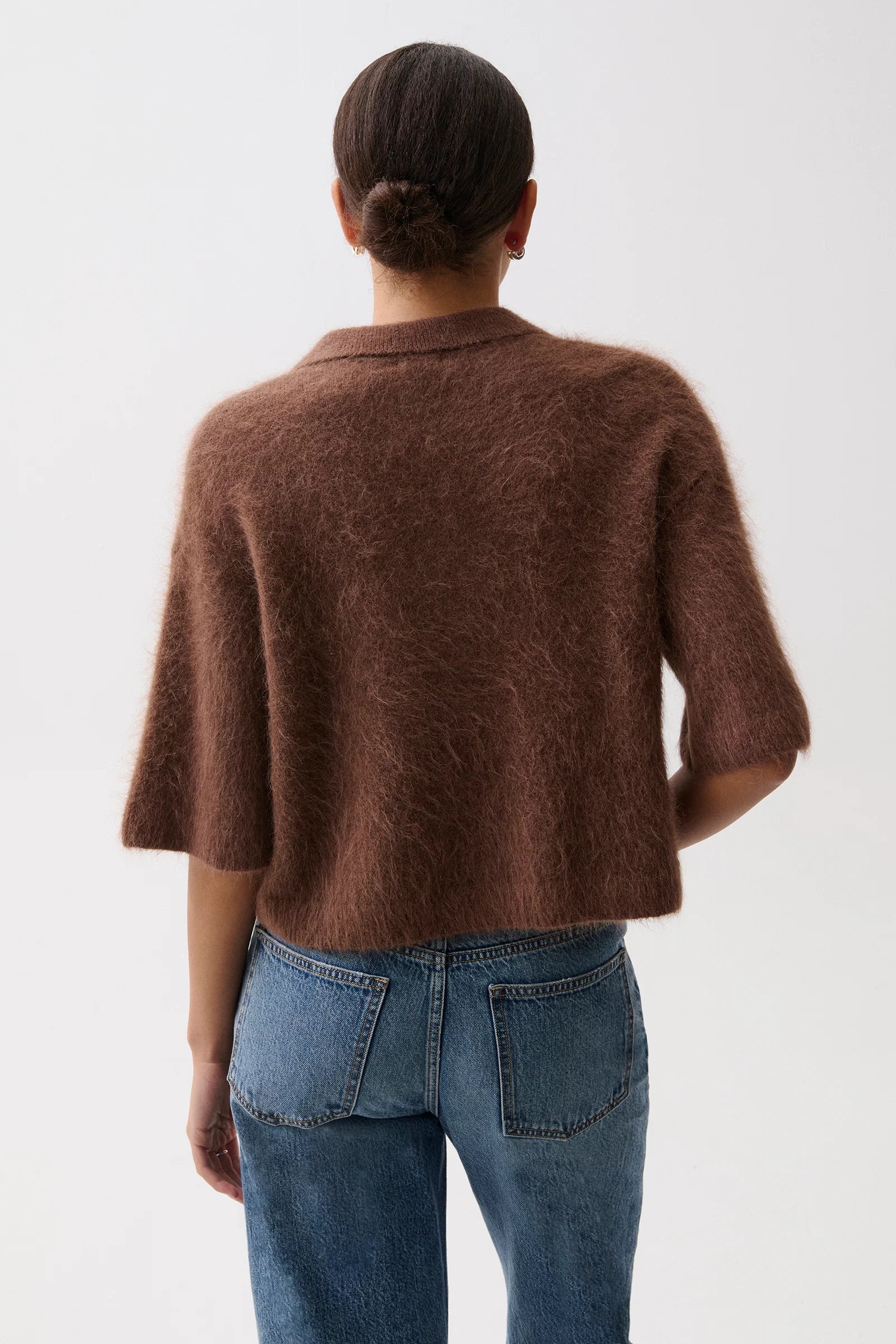 Nadya Alpaca Polo Sweater