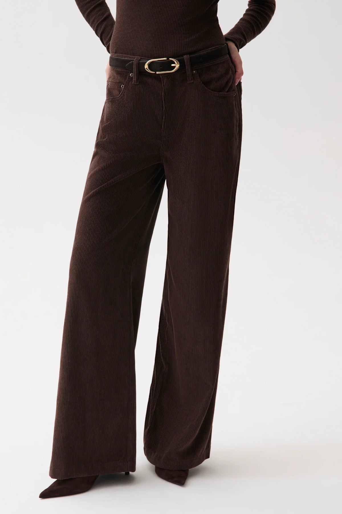 Jadyn Corduroy Mid Rise Jean