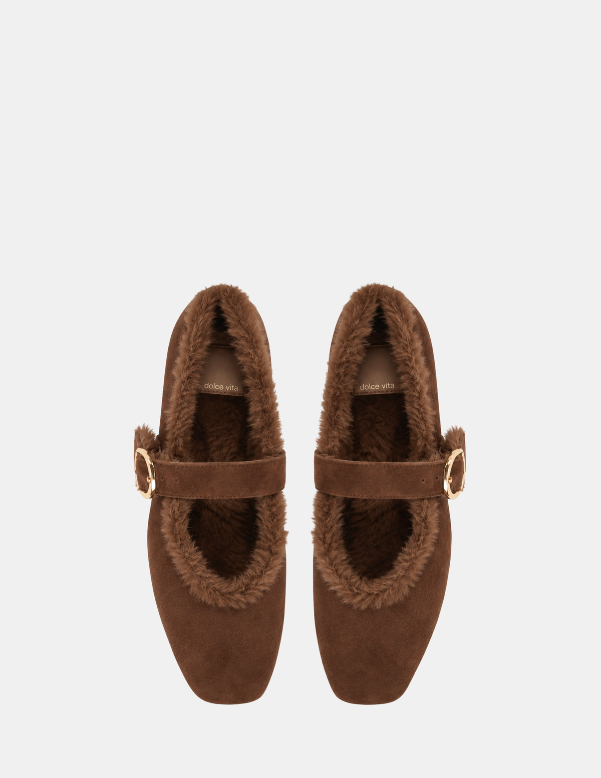 Dolce Vita Mella Suede Flats - Chocolate Brown