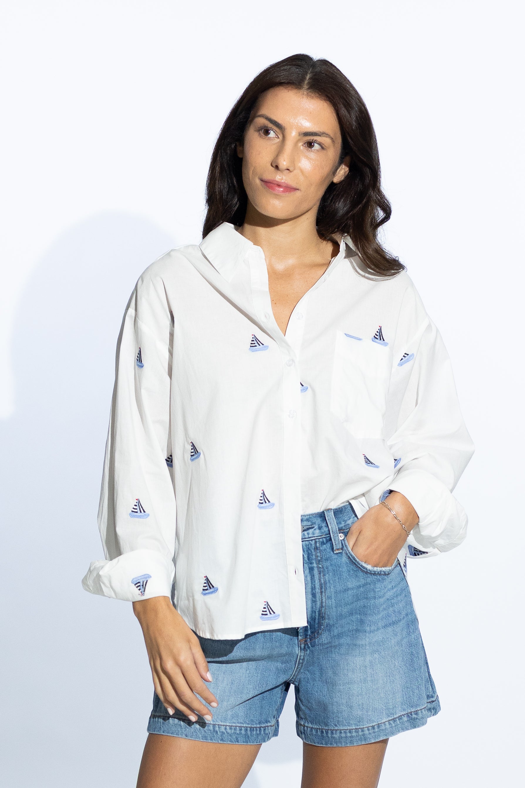 Sailboat Button Down Shirt (ships 5/19)