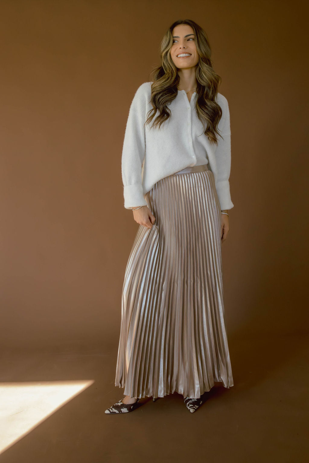 Marielle Pleated Maxi Skirt