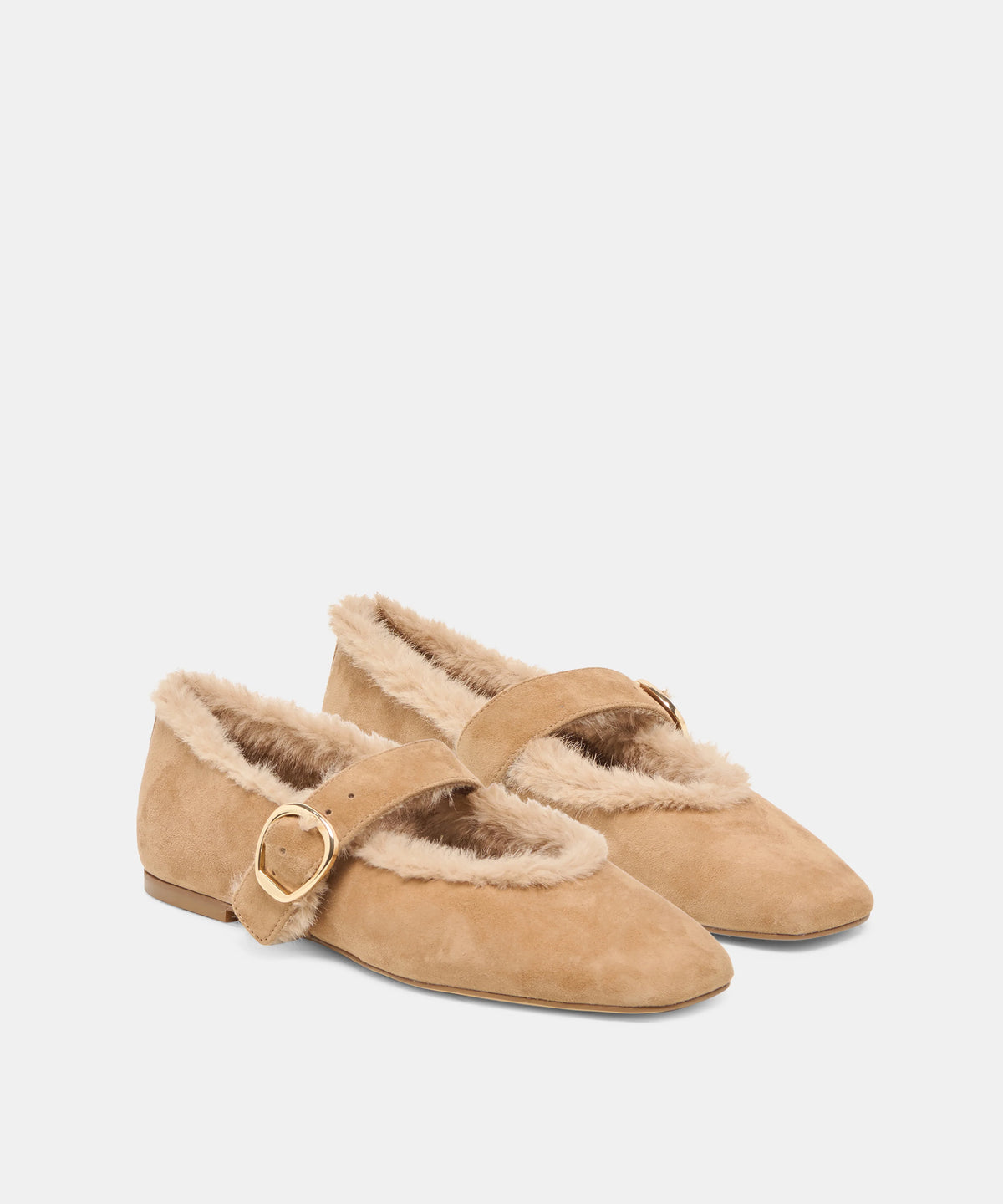 Dolce Vita Mella Plush Flats - Light Brown