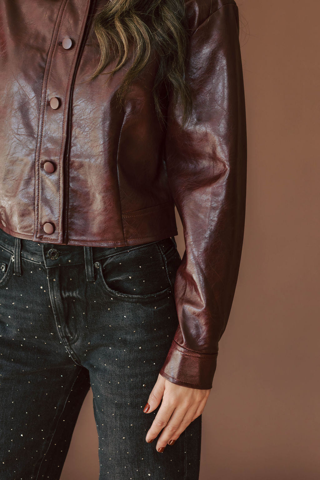 Malbec Faux Leather Jacket