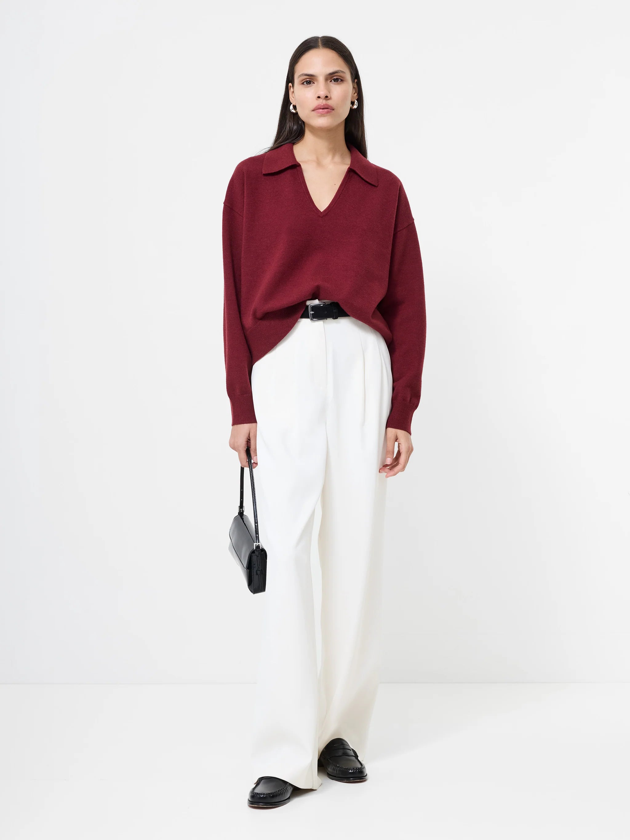 Sloane Knit Collared Pullover
