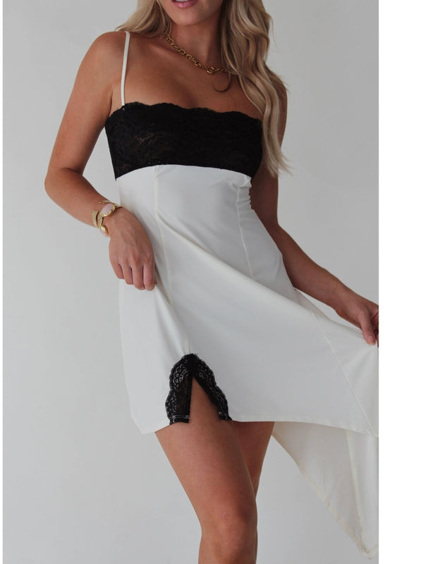 WeWoreWhat Lace Asymmetrical Dress