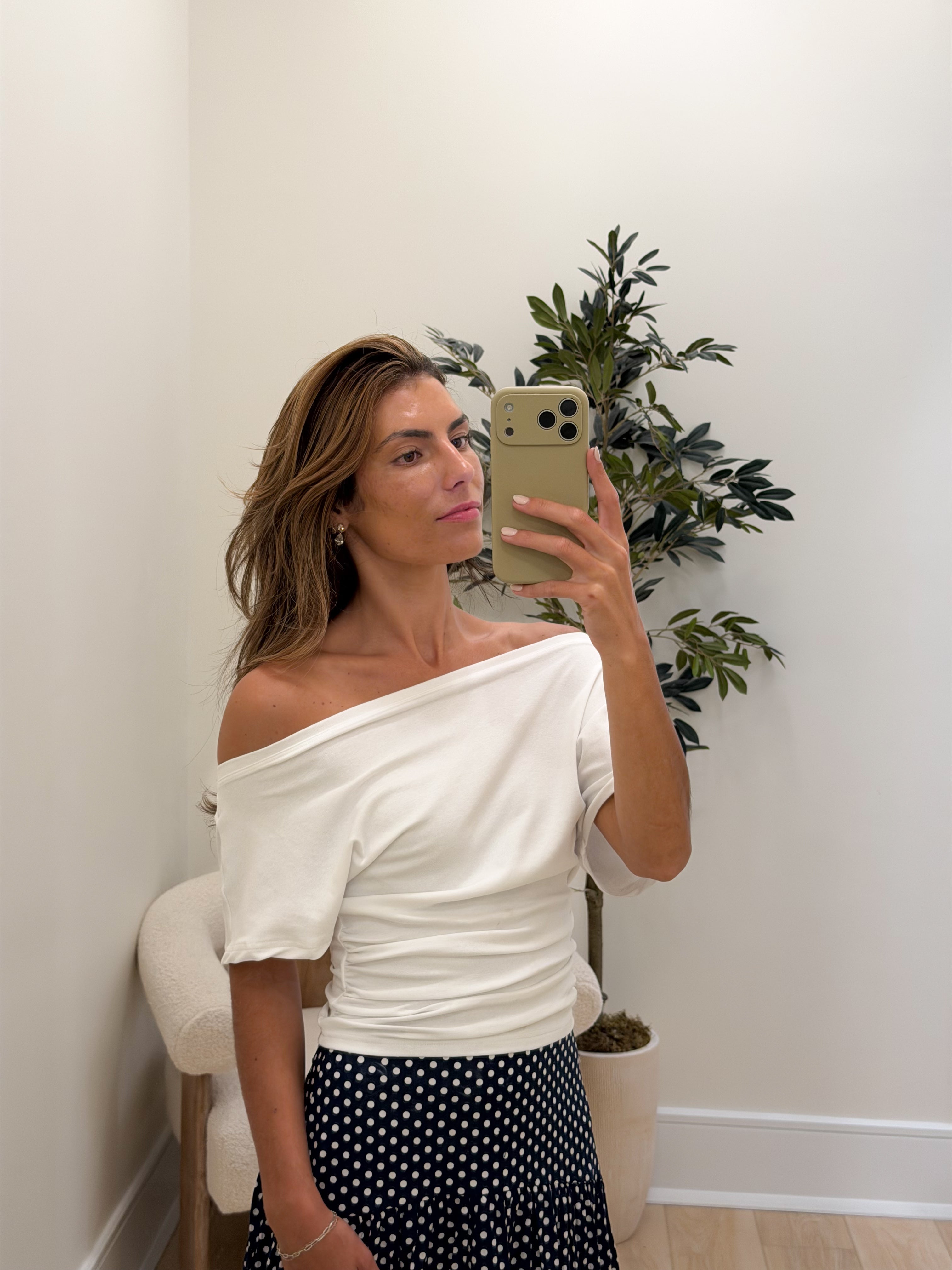 Riah Off Shoulder Tee
