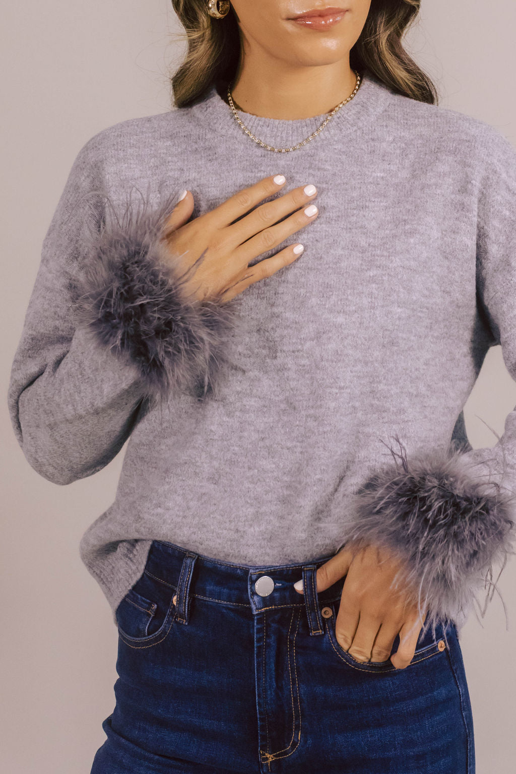 Royer Feather Sweater