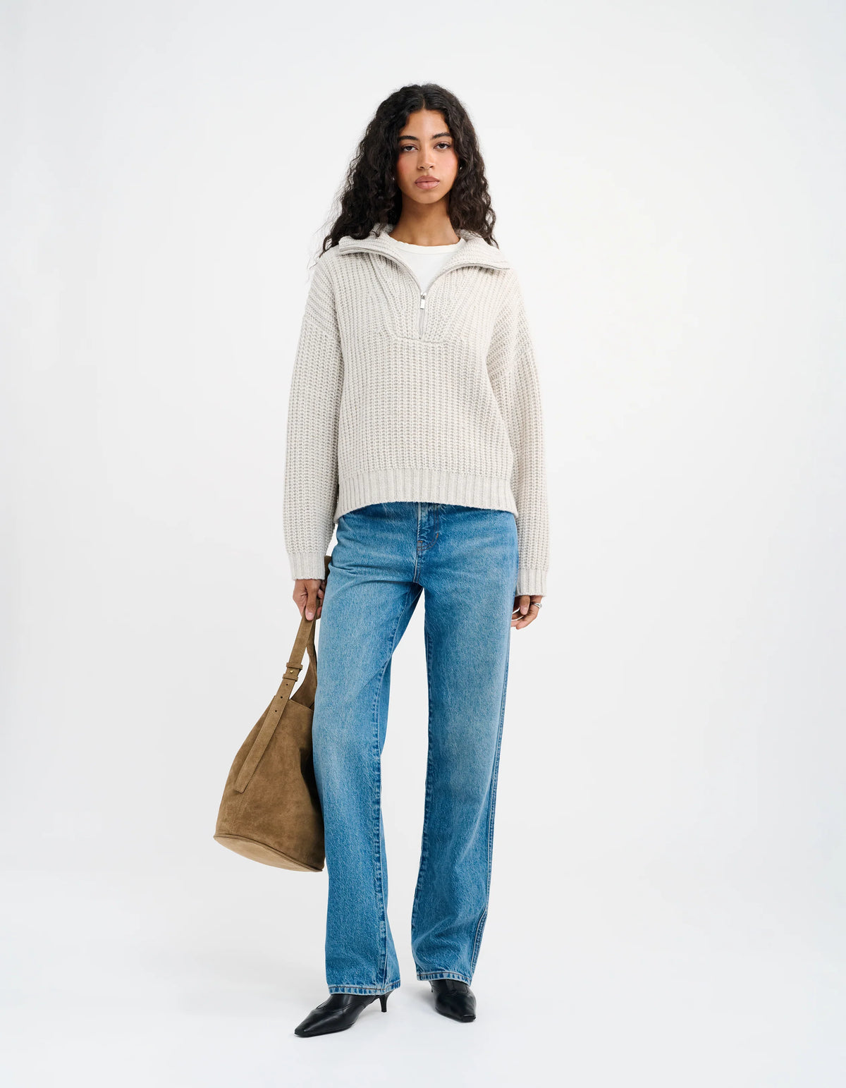 Stella Quarter Zip Sweater