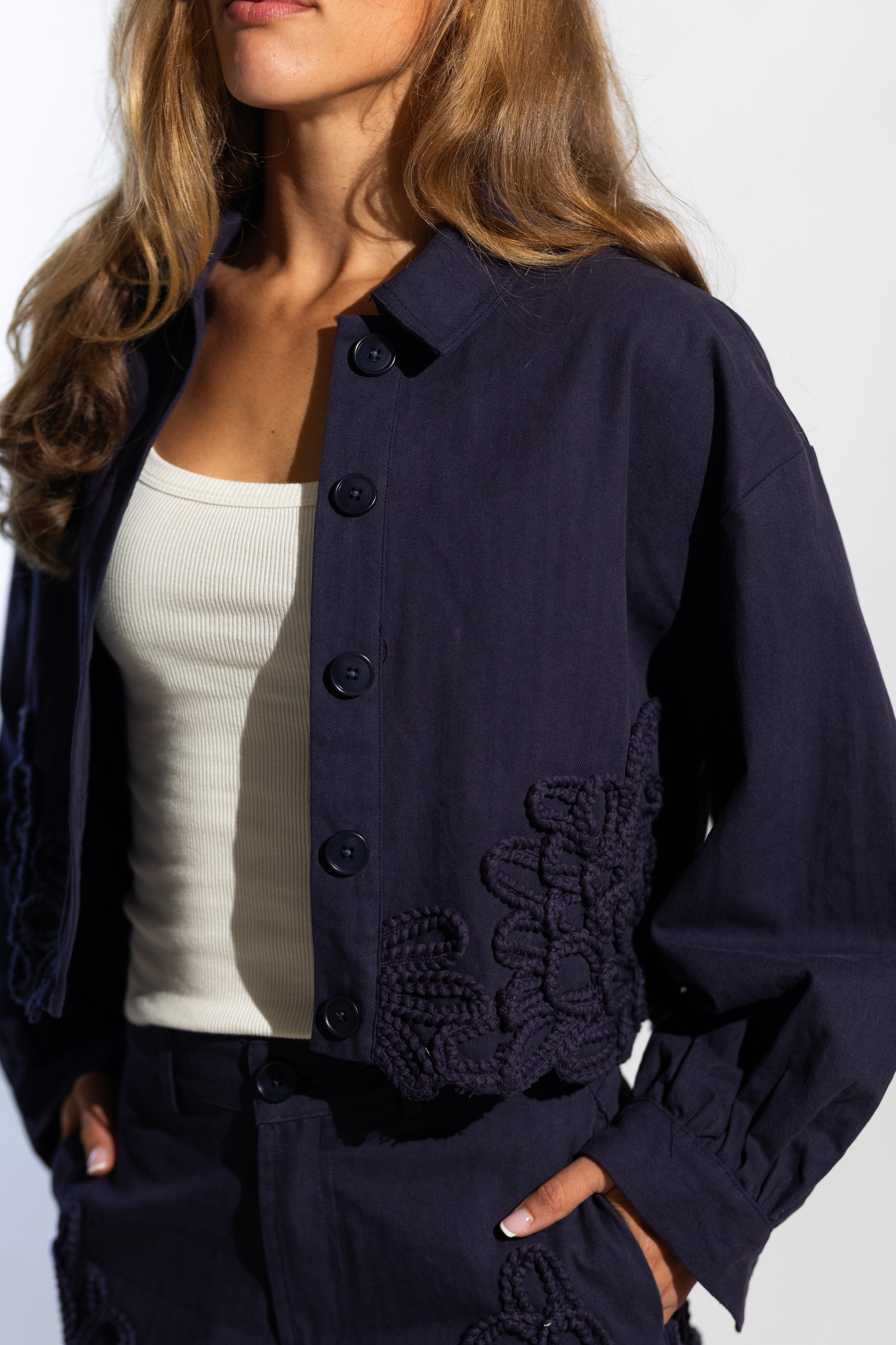 Junie Floral Embroidery Jacket