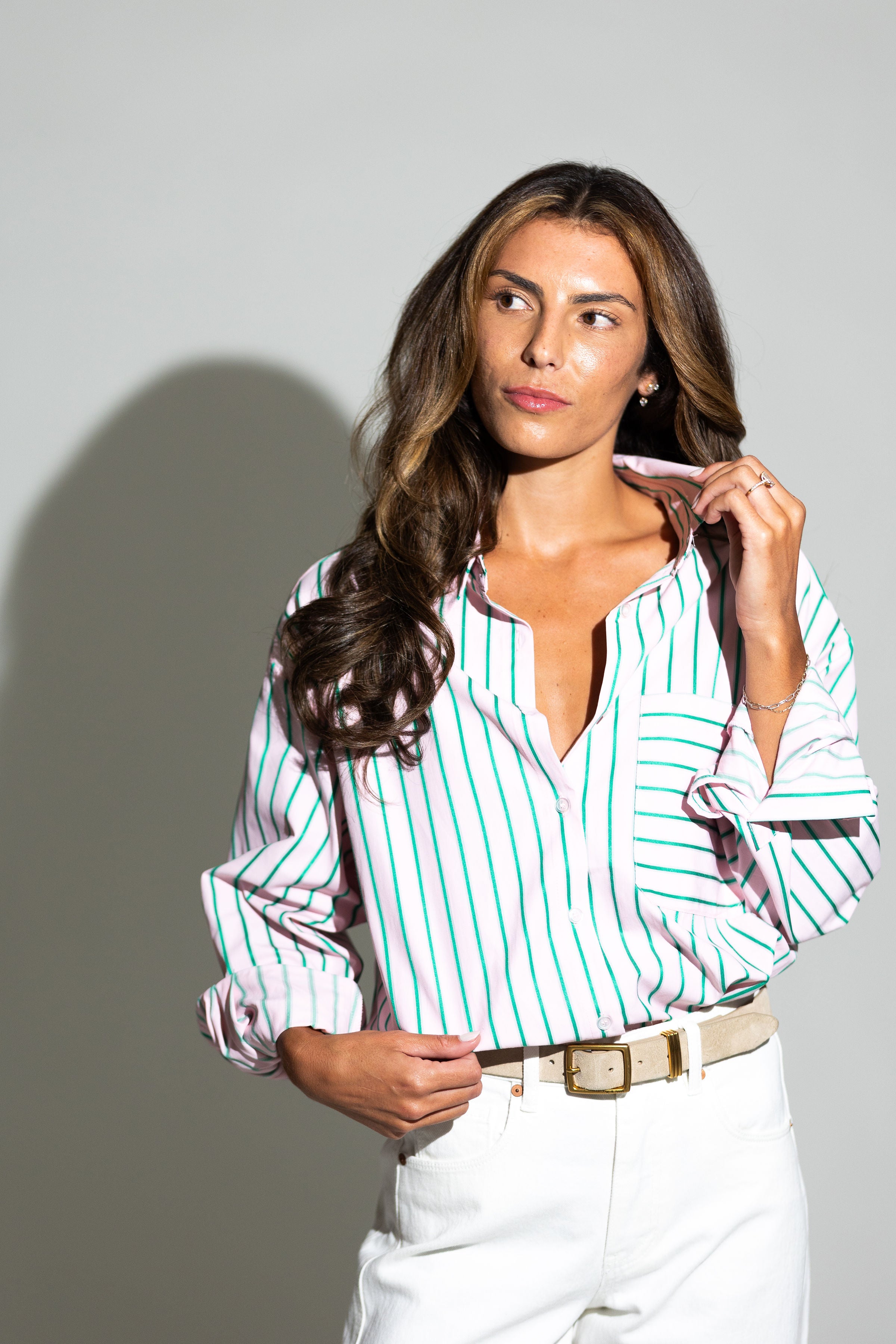 Lennon Stripe Button Down