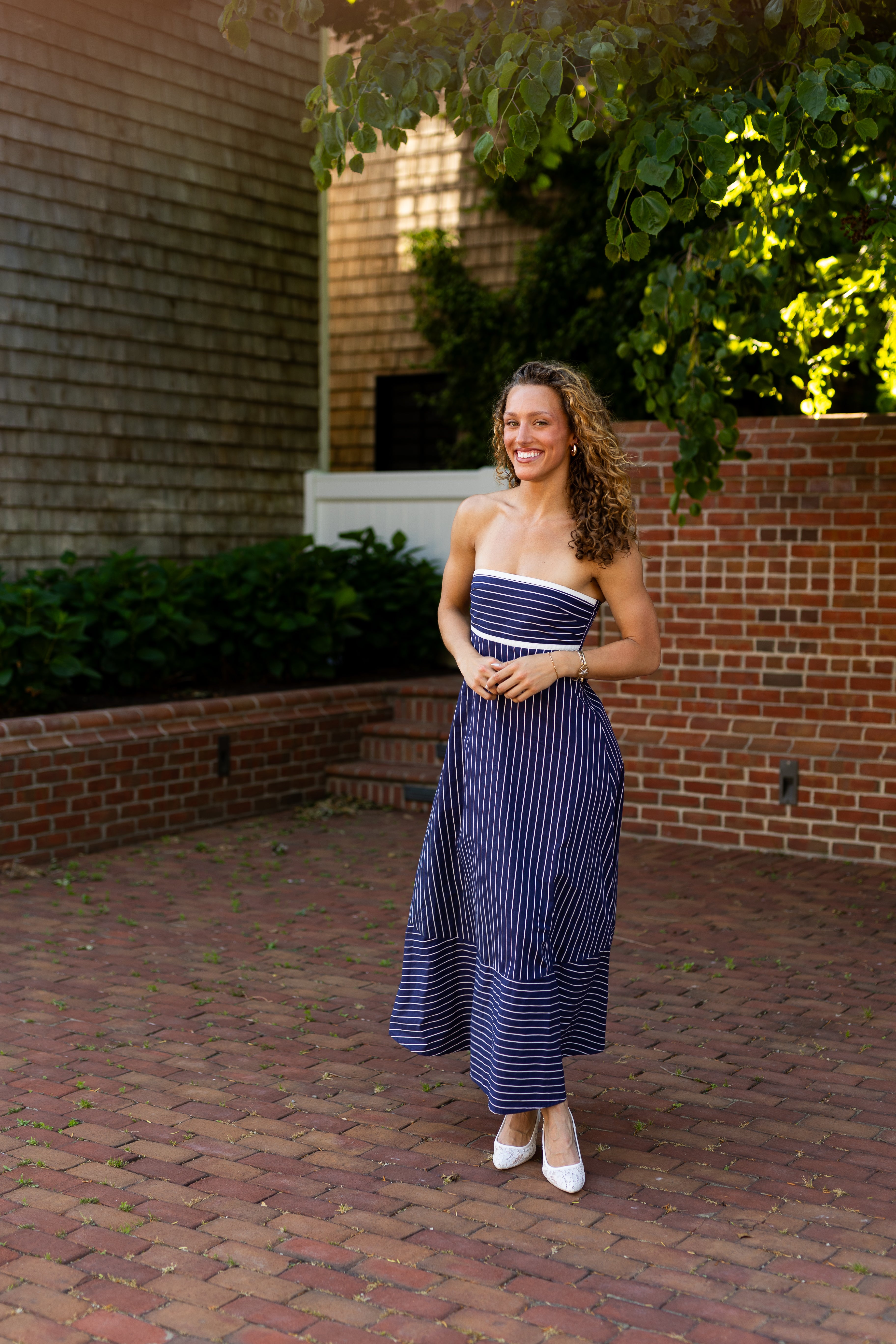 Timothy Indigo Stripe Dress