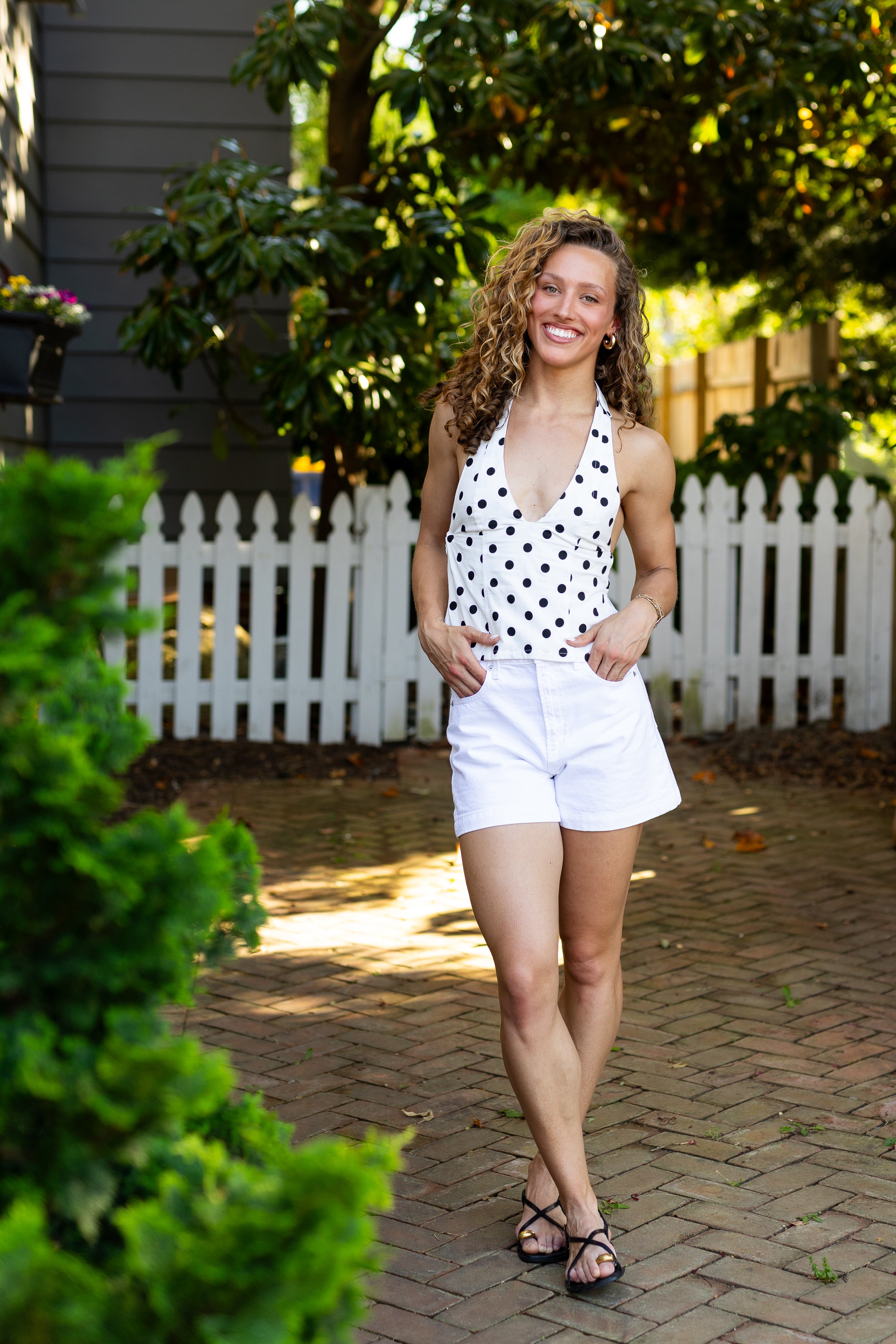 Jami Polka Dot Halter Top