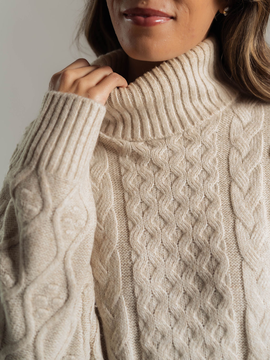 Makira Knit Turtleneck Mini Dress