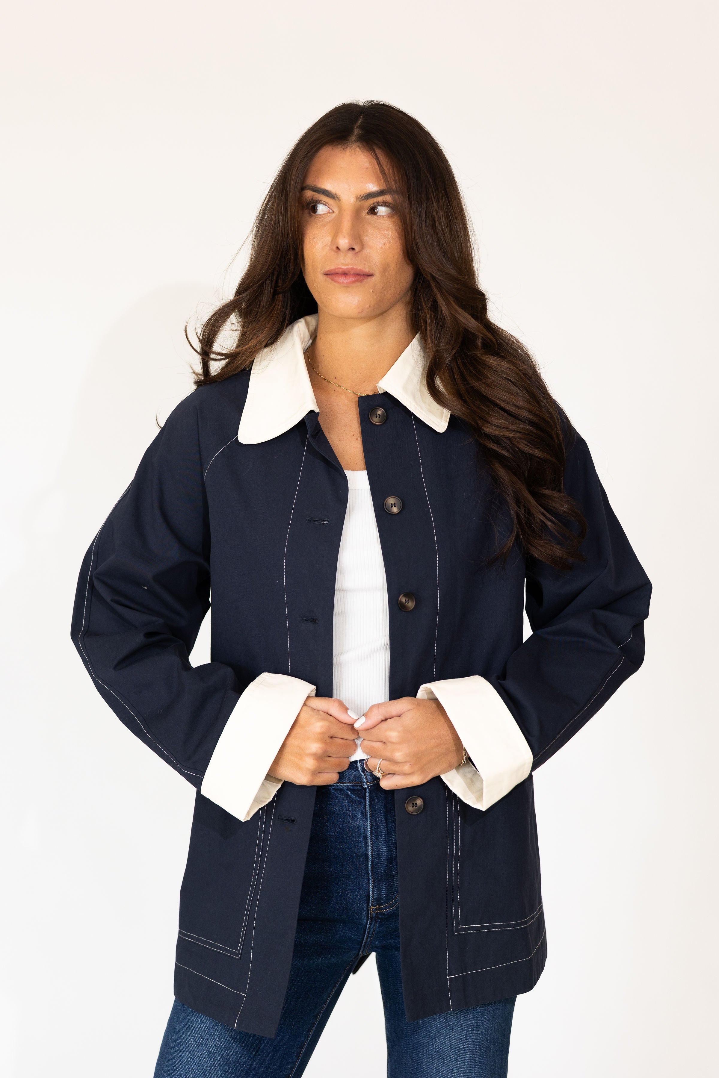 Blaire Tie Waist Trench Coat