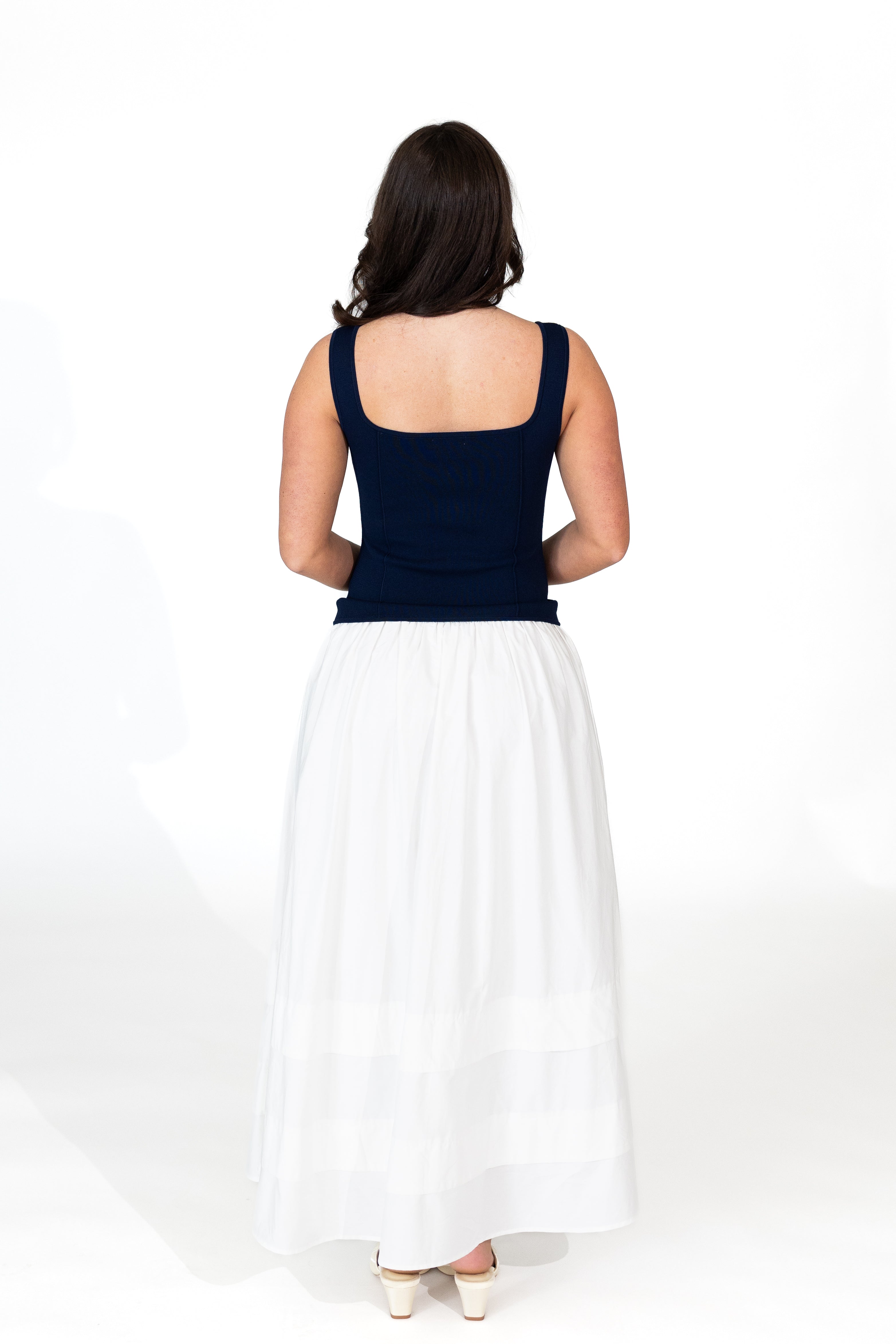 Laila Square Neck Midi Dress