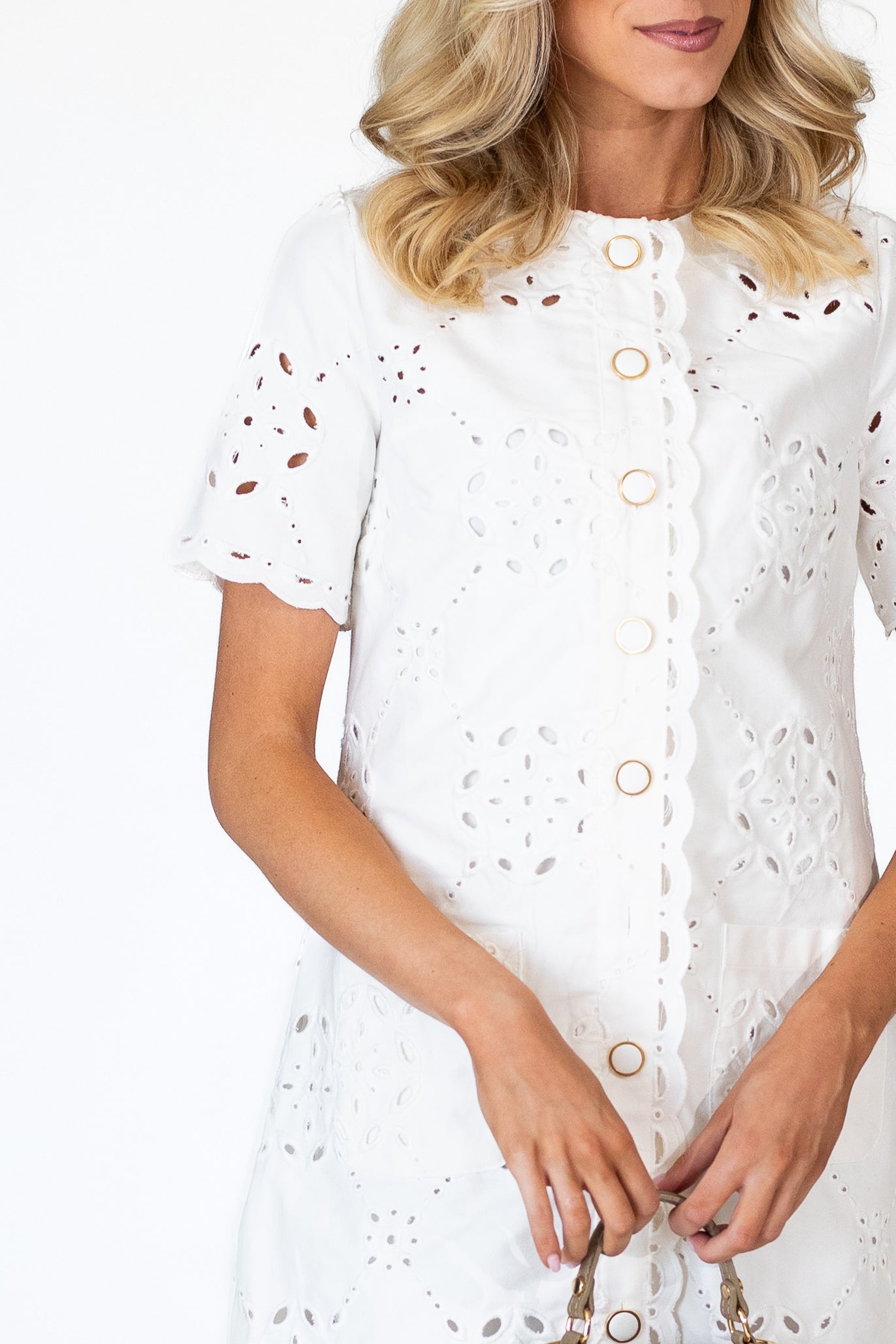 Anderson Eyelet Shift Dress