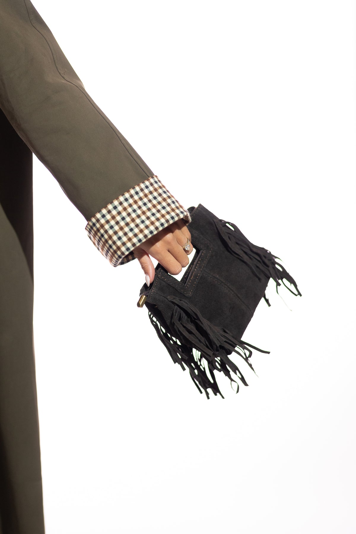 Pre-Order Suede Fringe Micro Bag (ships by 10/14)