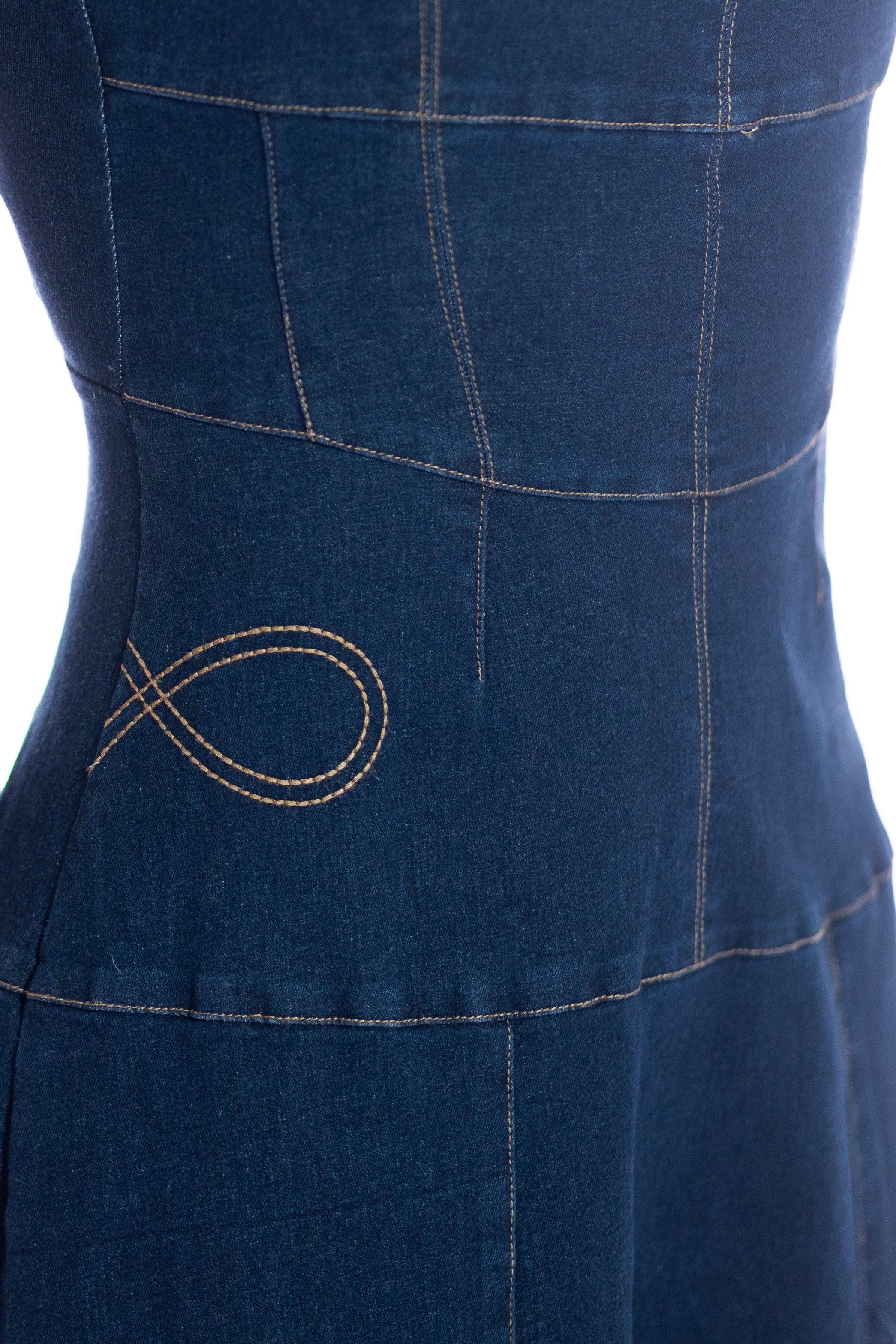 Kinny Embroidered Denim Dress