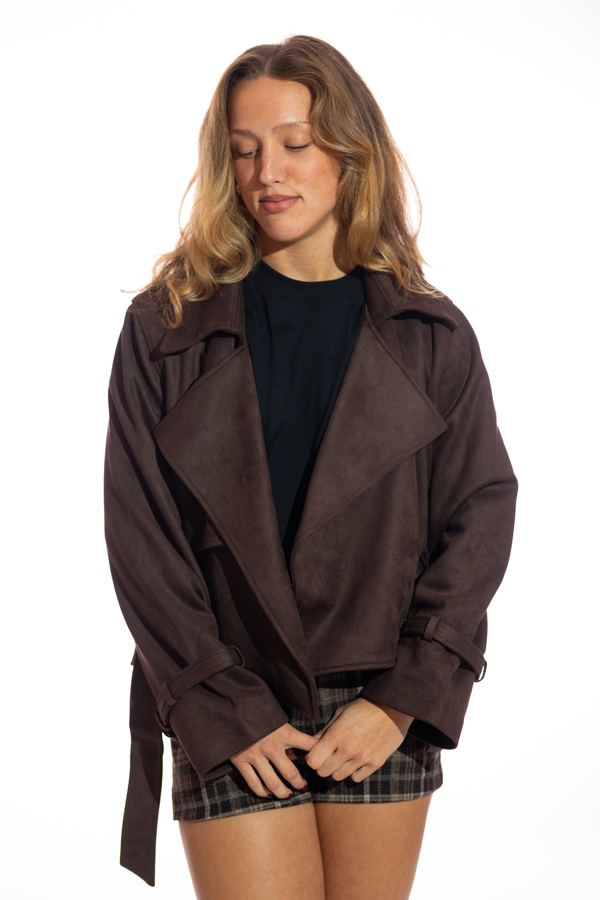 Brissa Suede Trench