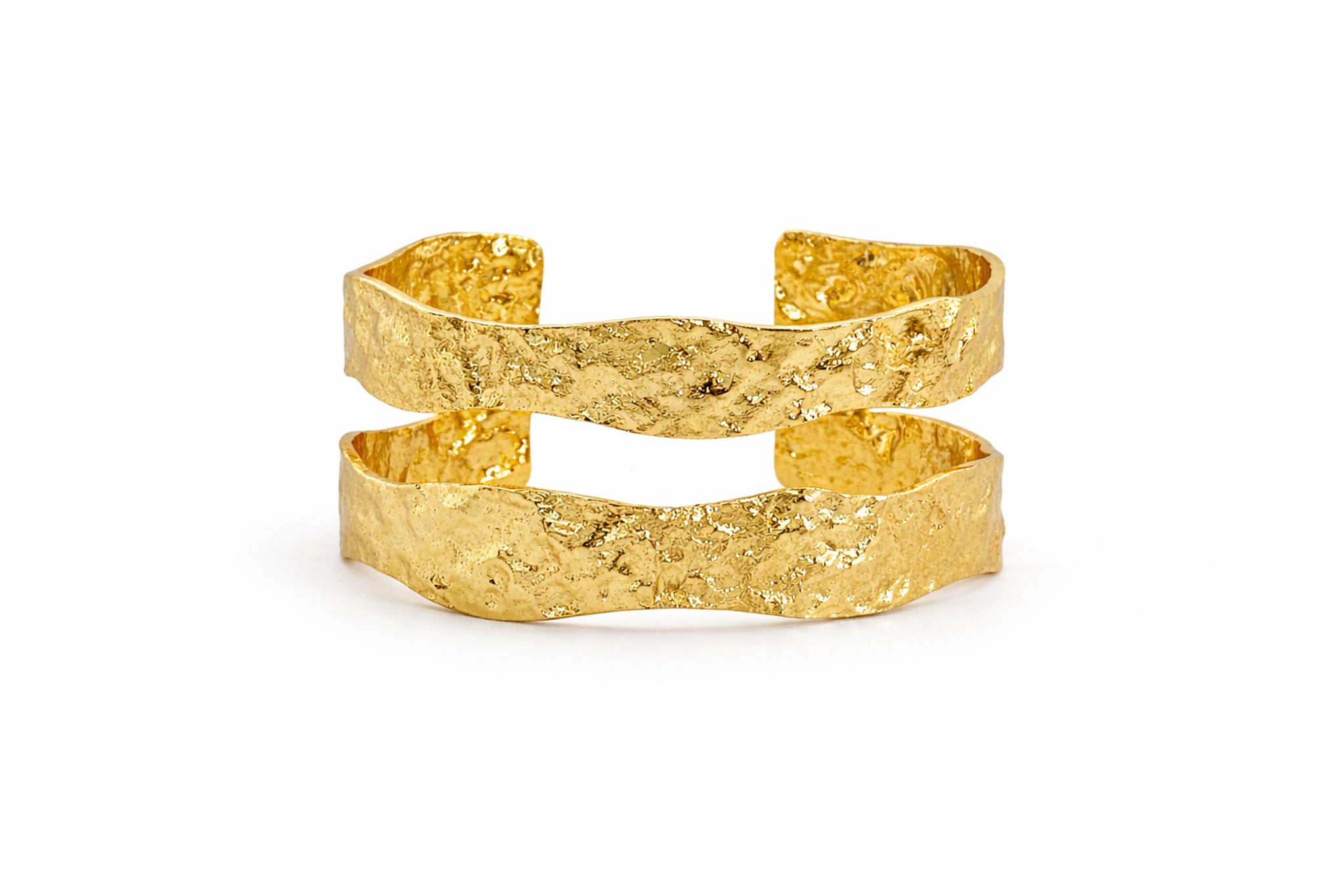 Double Cuff Plated Bracelet