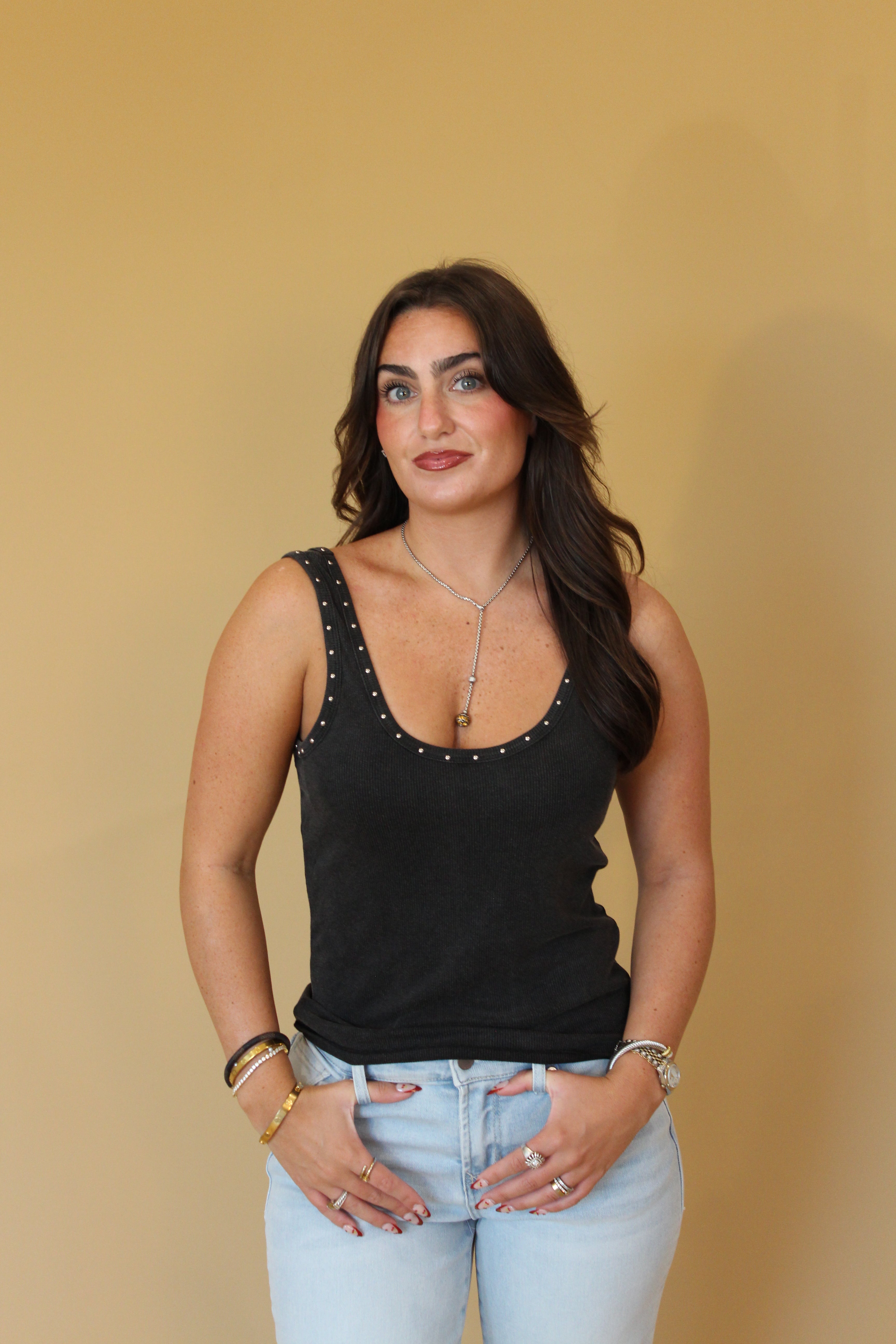 Joanna Studded Tank