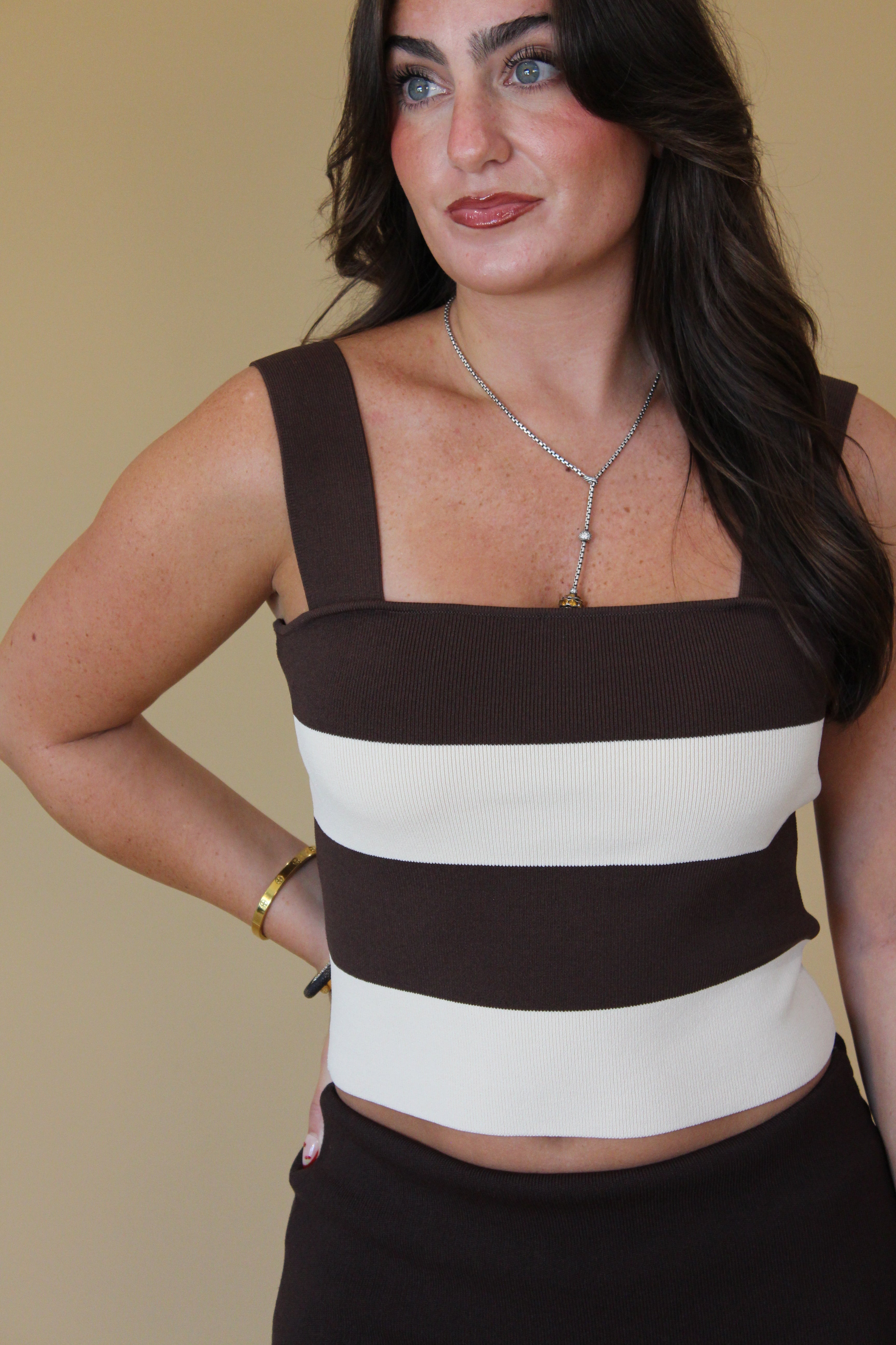Lulu Striped Knit Top