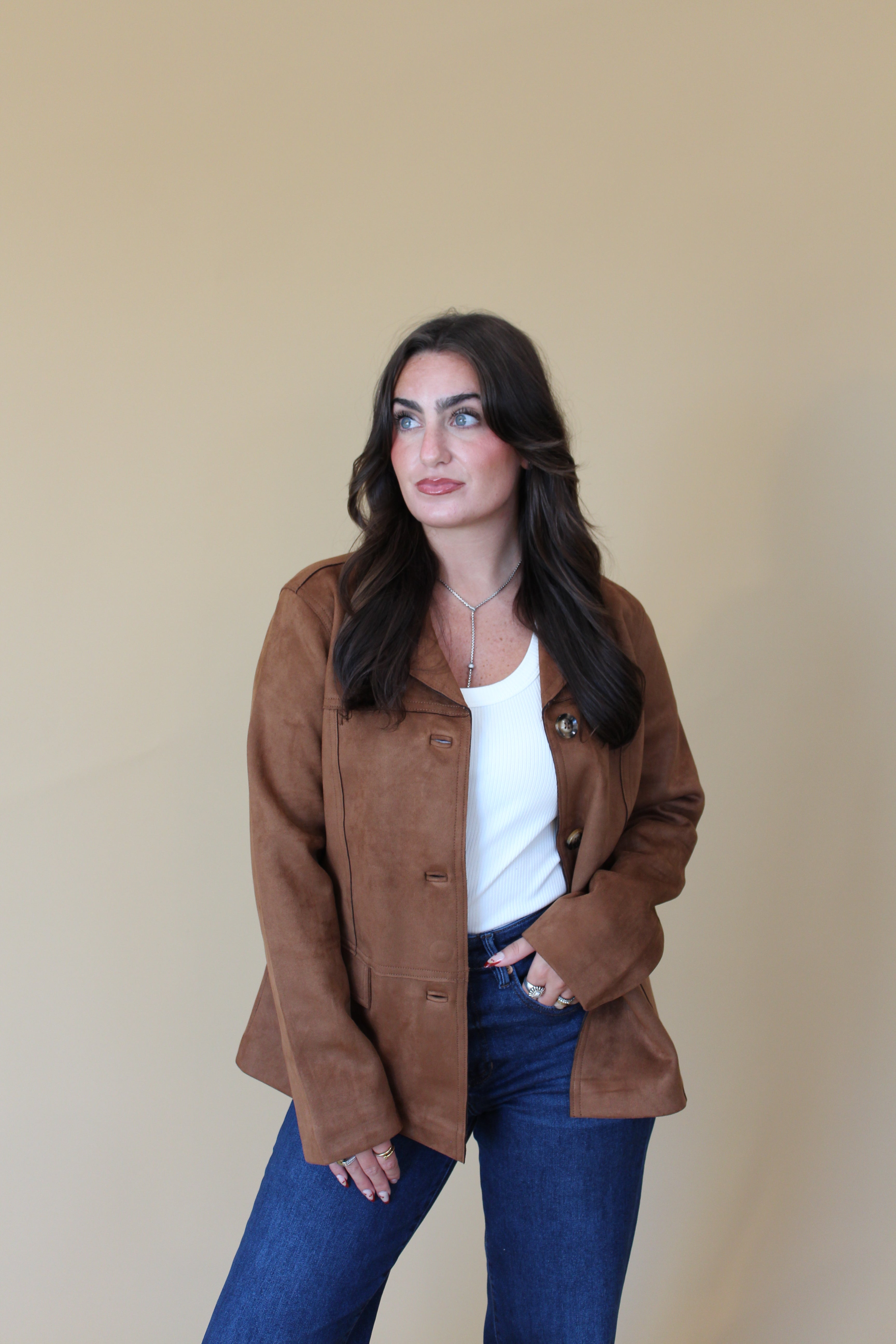 Laney Faux Suede Jacket