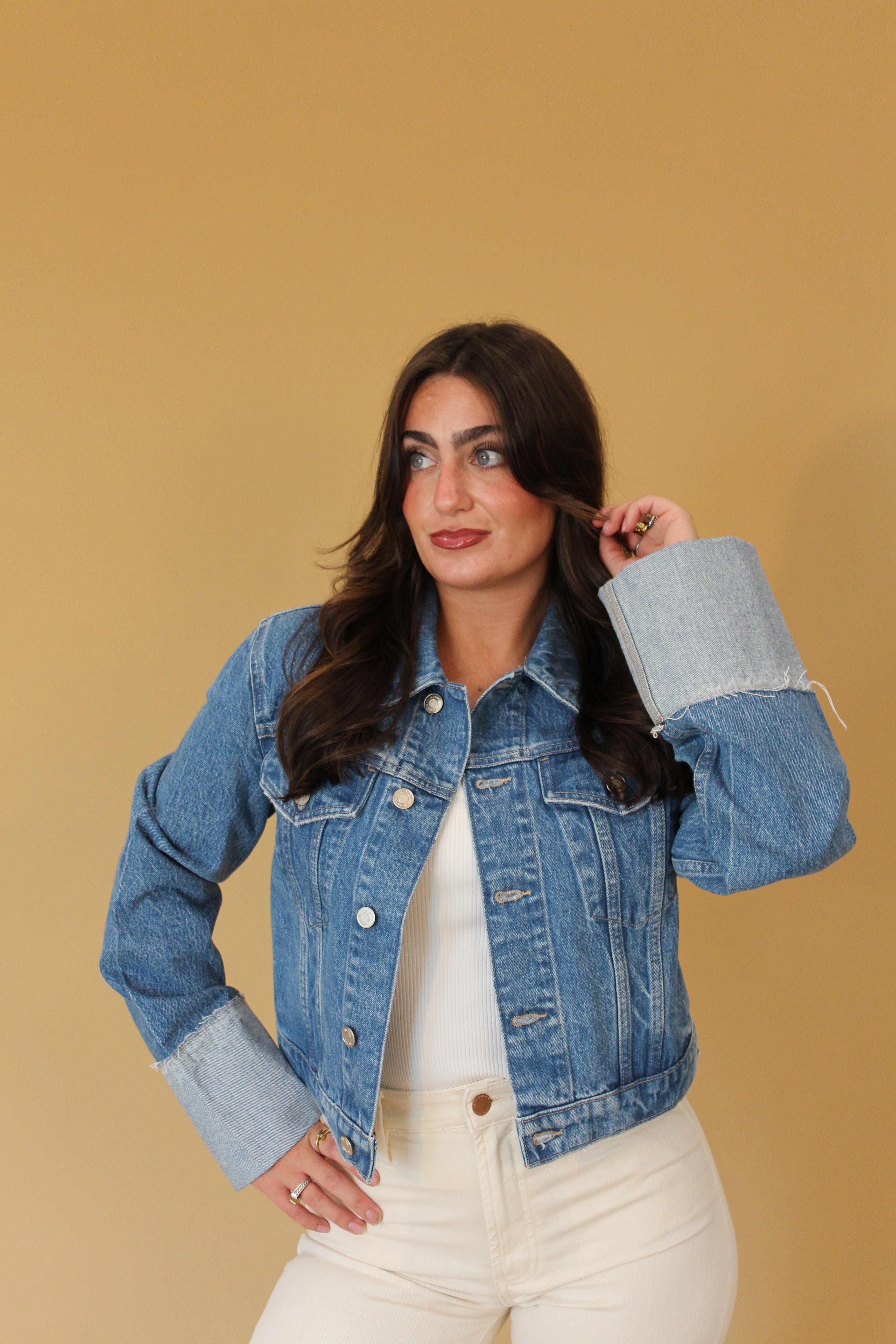 Hudson Cuffed Denim Jacket
