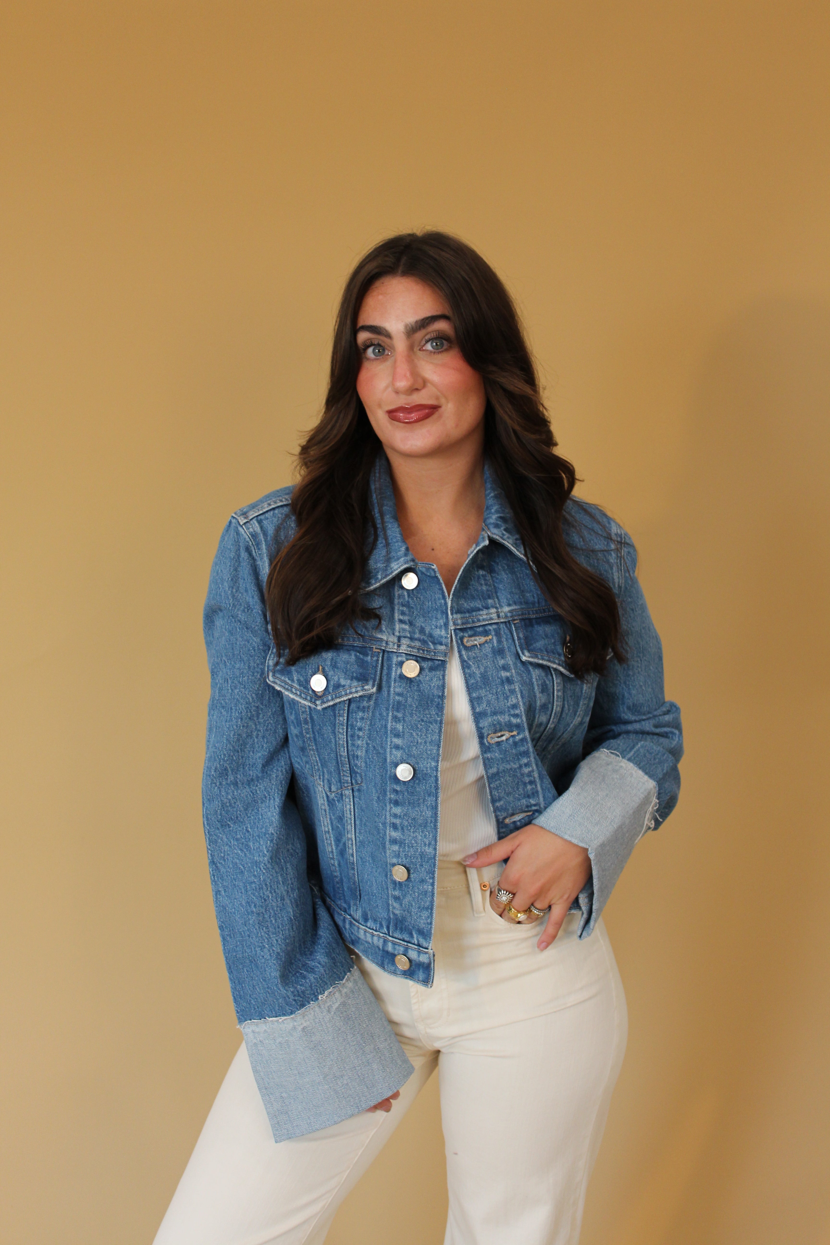 Hudson Cuffed Denim Jacket