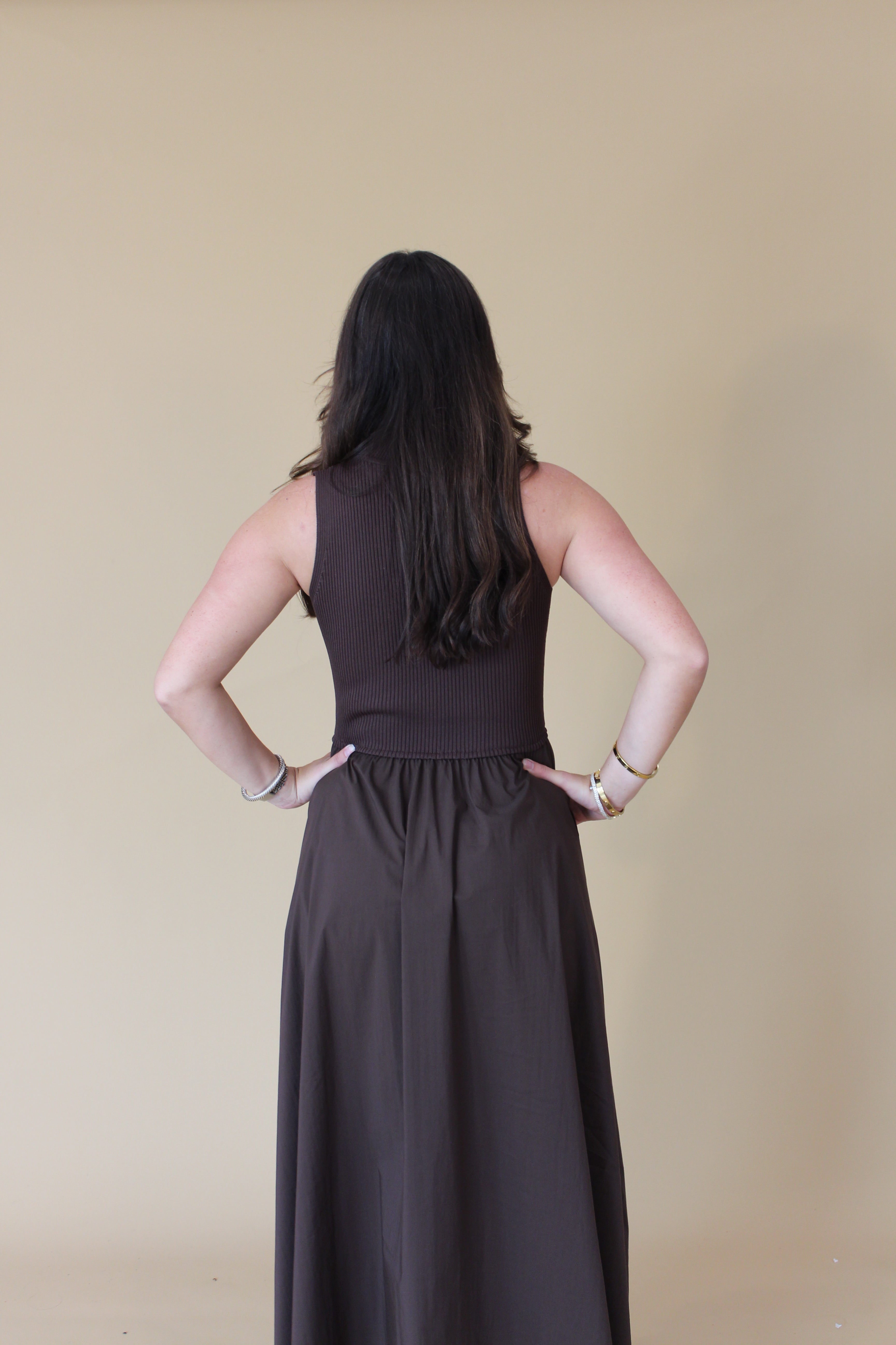Amber Poplin Midi Dress