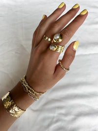 Gold Plated Bangle Cuff Bracelet