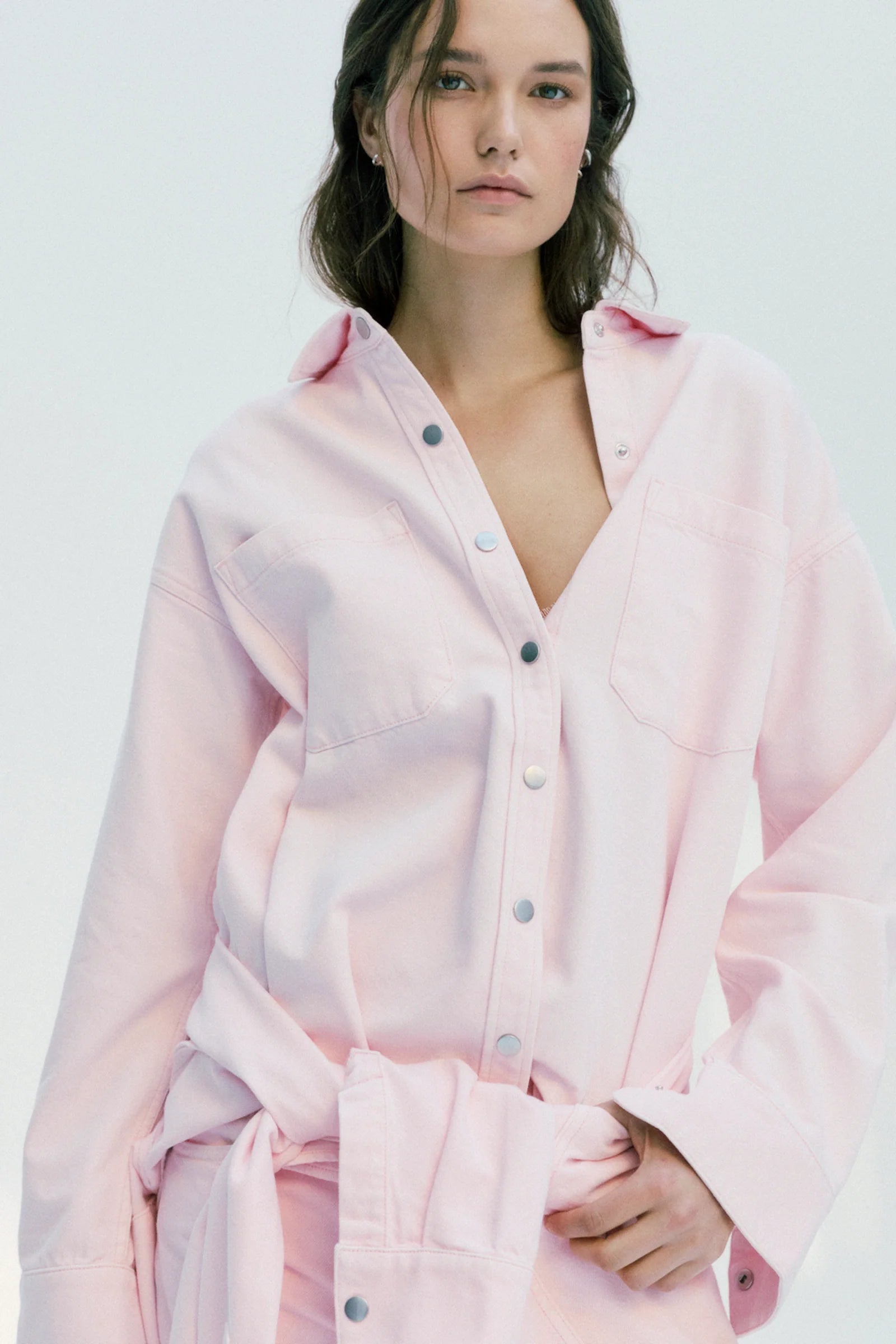 Elin Blush Denim Jacket