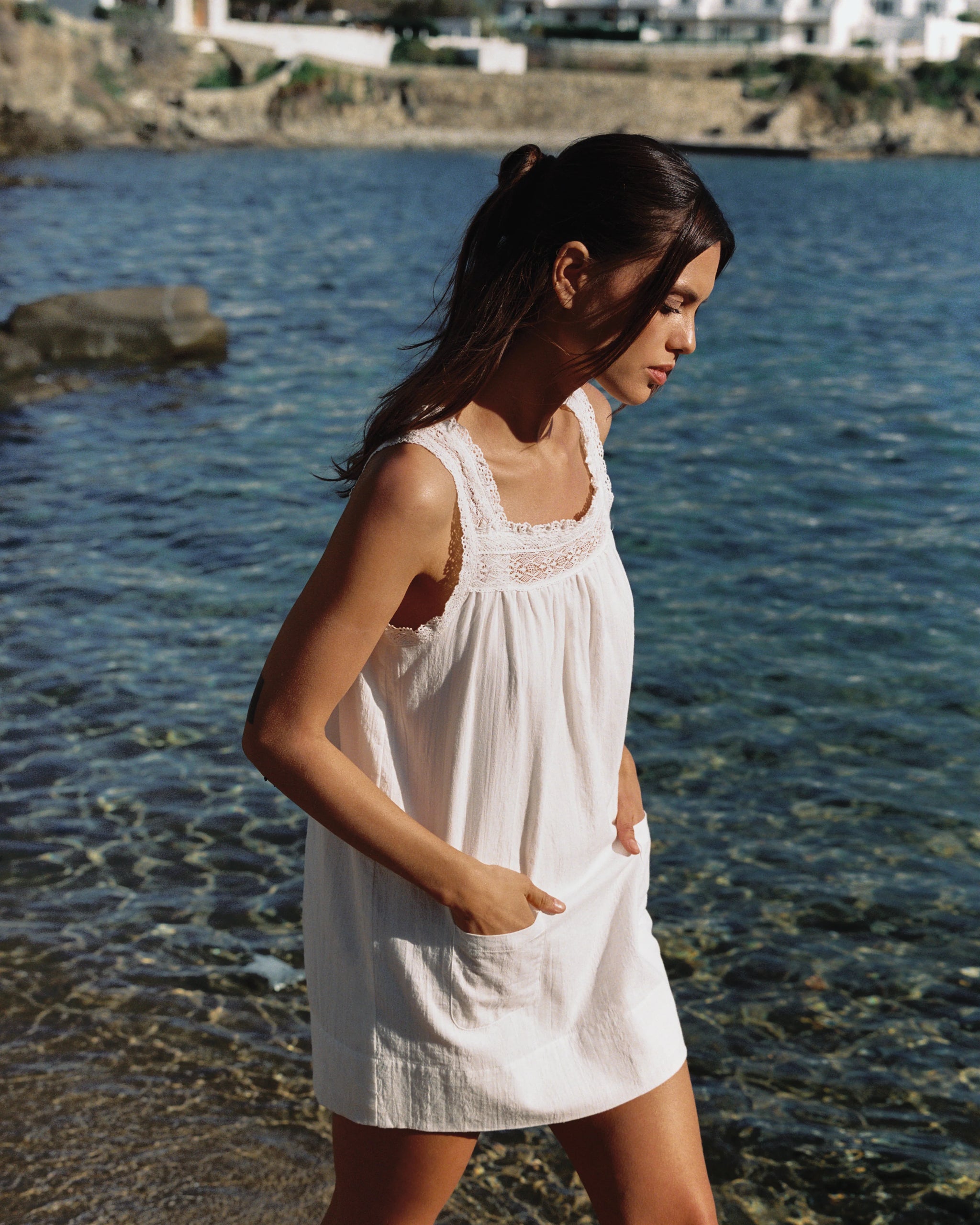 willow embroidered mini dress Pre-Order (ships on or before 8/2) defined embroidery throughout for The Charlie Change Over, wo 6/9/24-6/15/24 Color:Purple/Blue