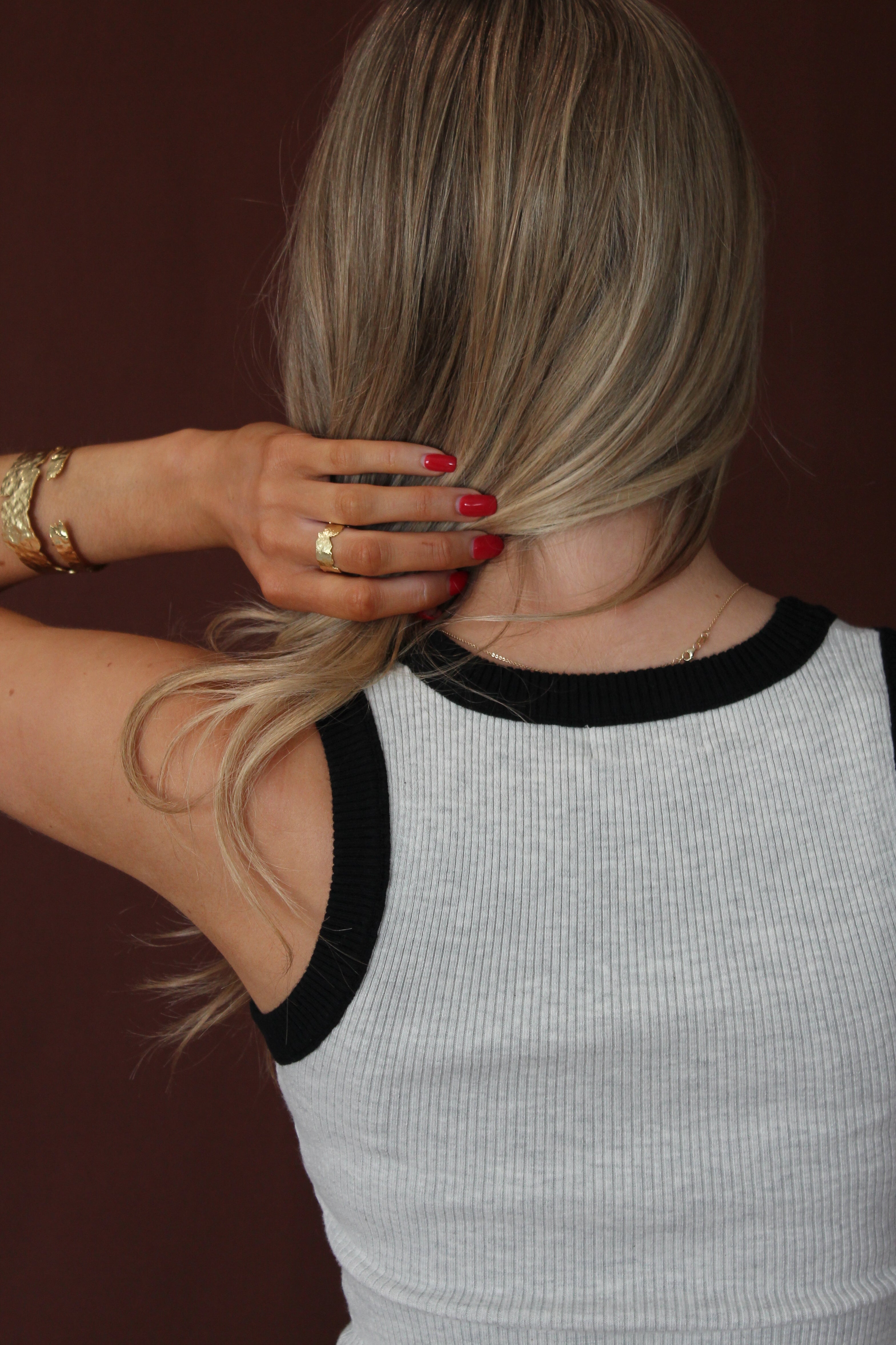 Charlotte Contrast Tank Top Brooklyn Boulevard