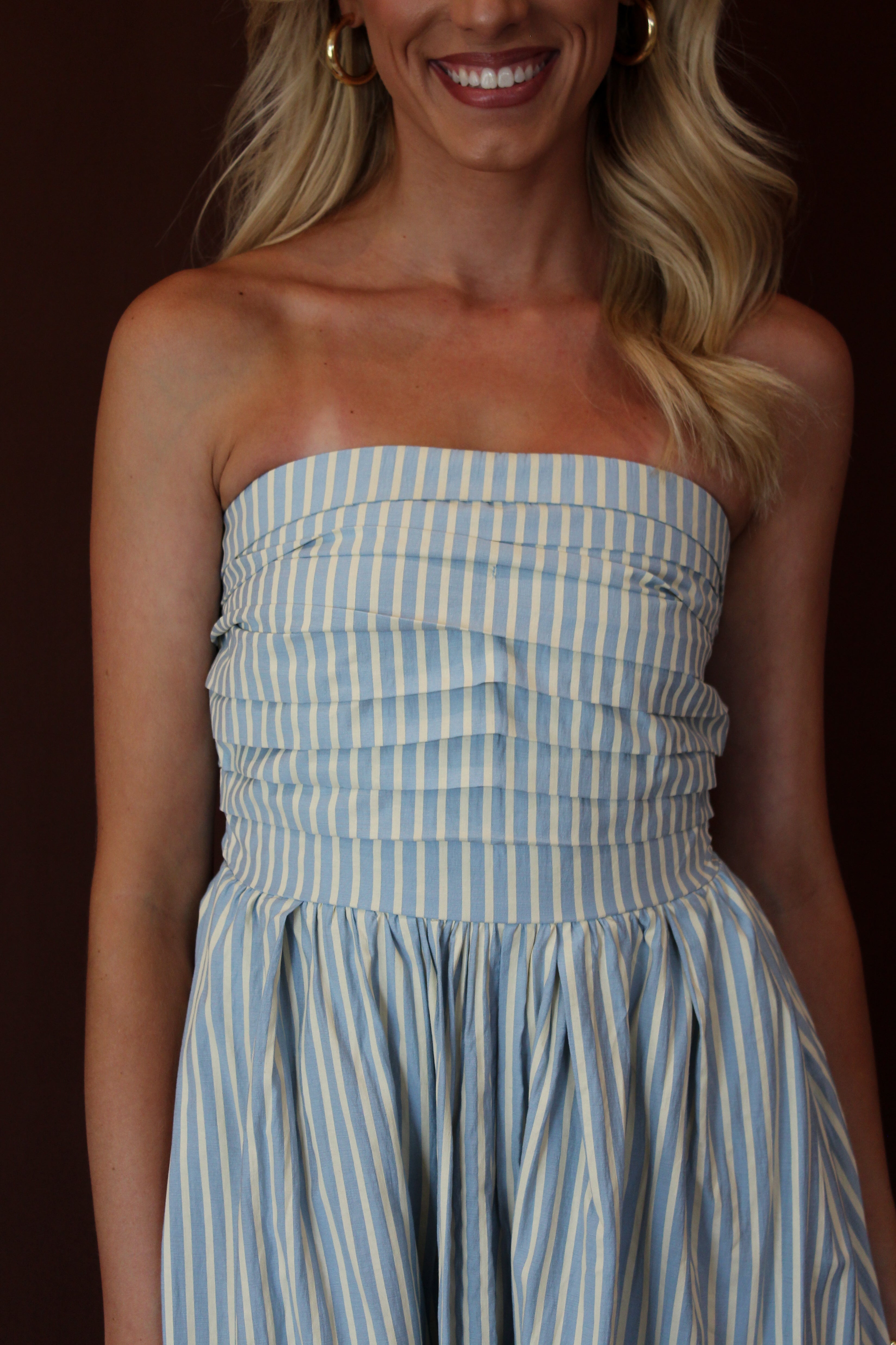 Andie Pinstripe Maxi Dress