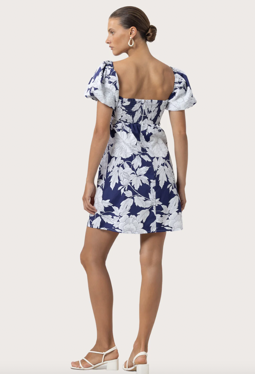 Gracie Poplin Dress - Rosa Floral