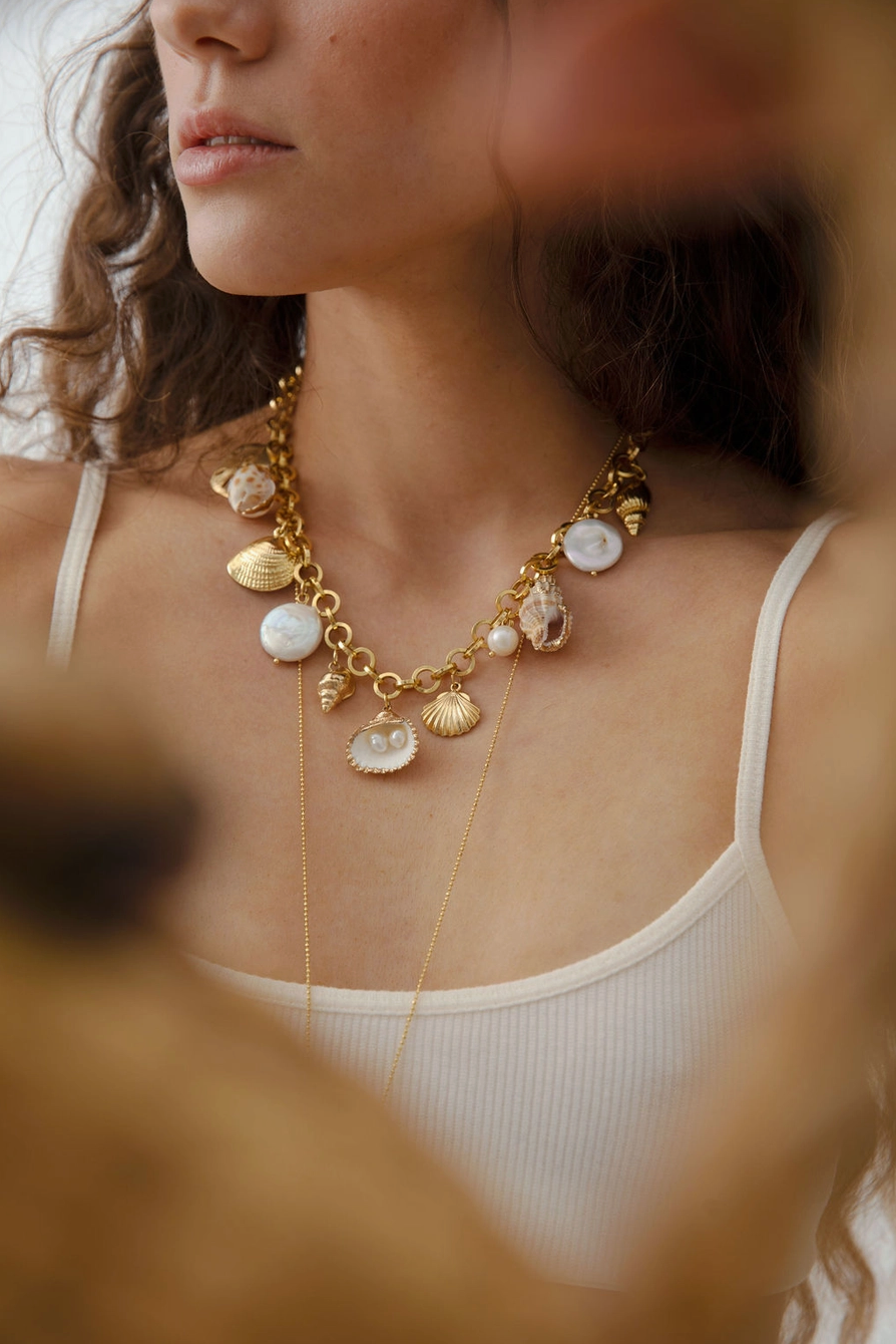 Seashell Charm Necklace