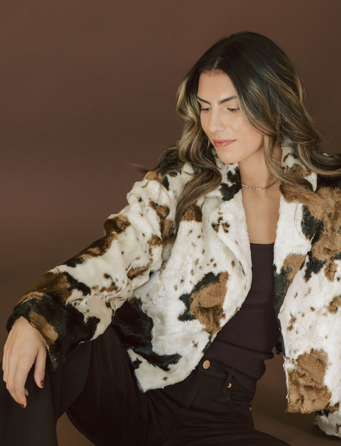 Midland Cow Print Jacket