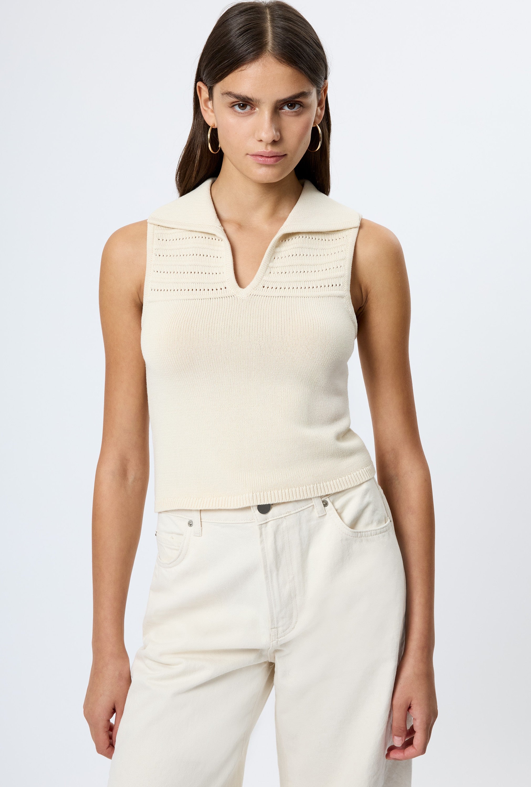 Nellis Collared Top