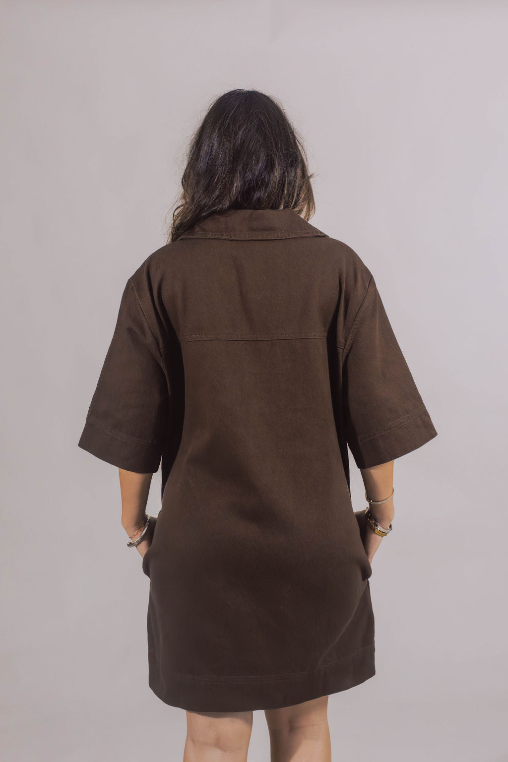 Kirby Chocolate Shirt Dress