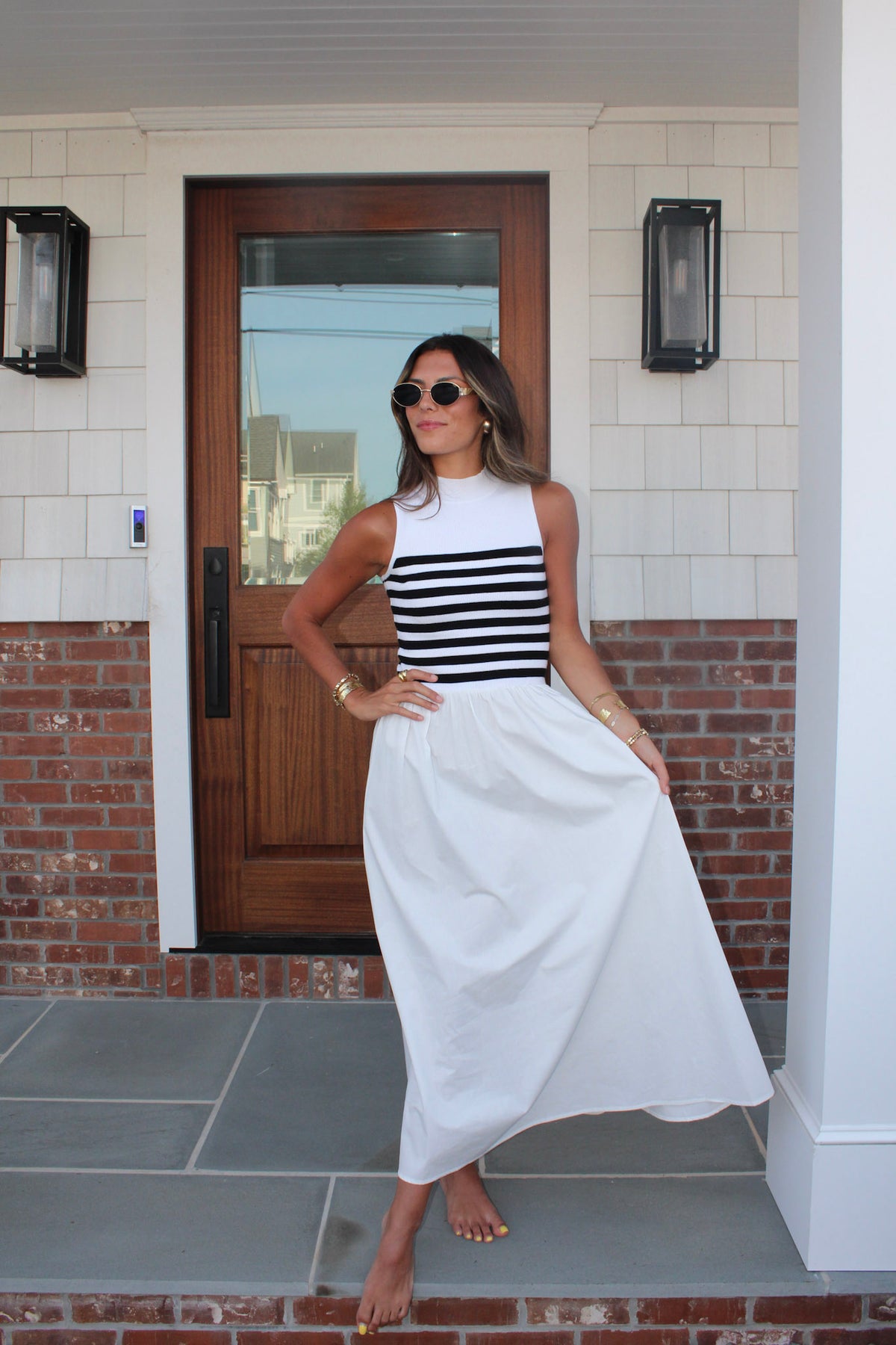 Josefina Stripe Maxi Dress