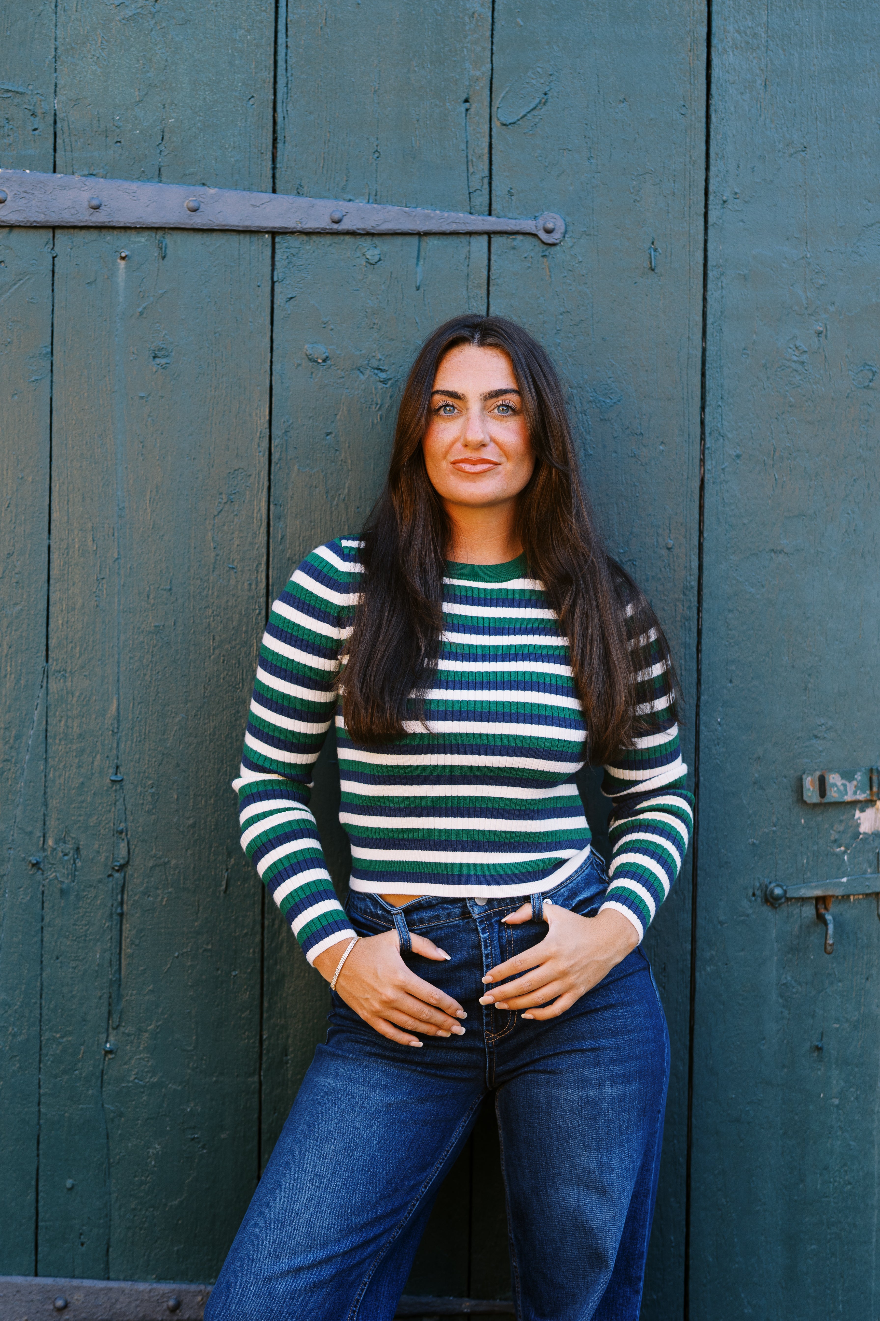 Callum Stripe Rib Crewneck