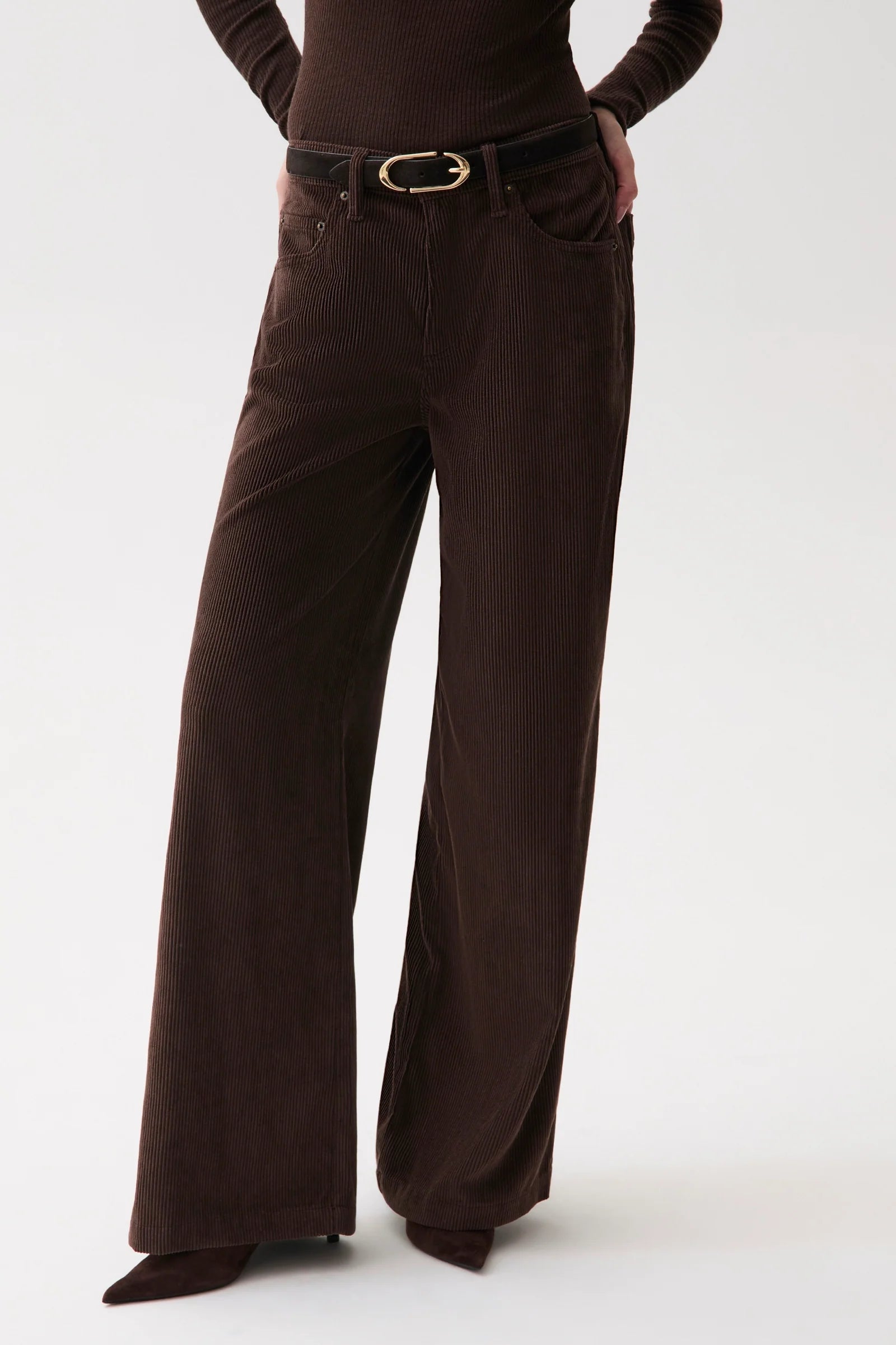 Jadyn Corduroy Mid Rise Jean