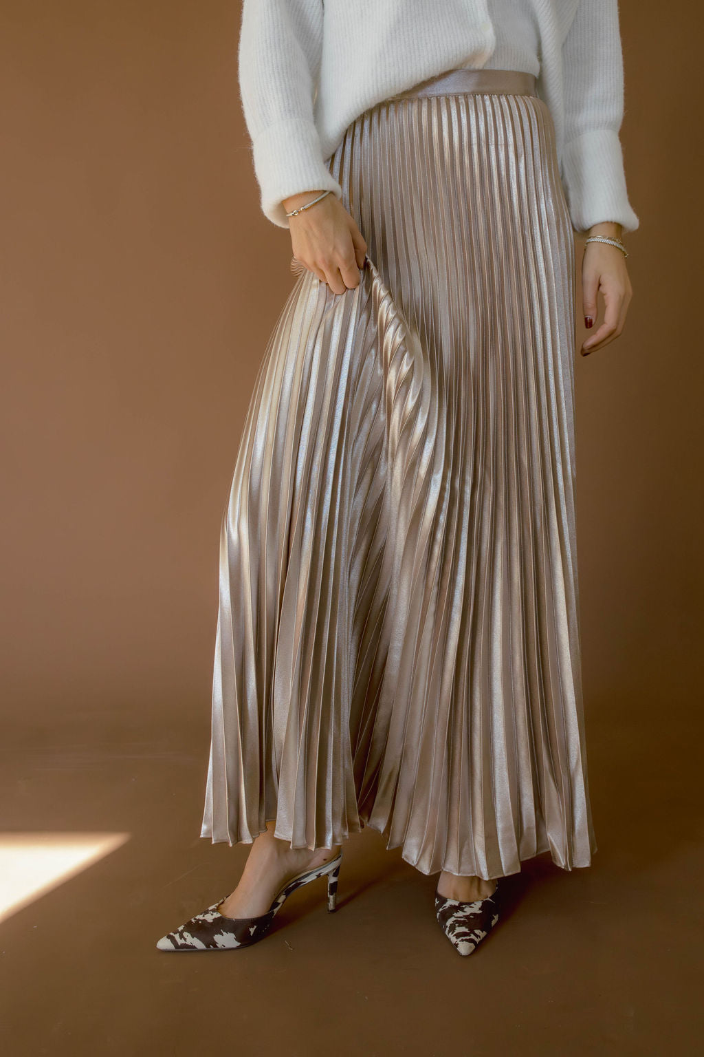 Marielle Pleated Maxi Skirt