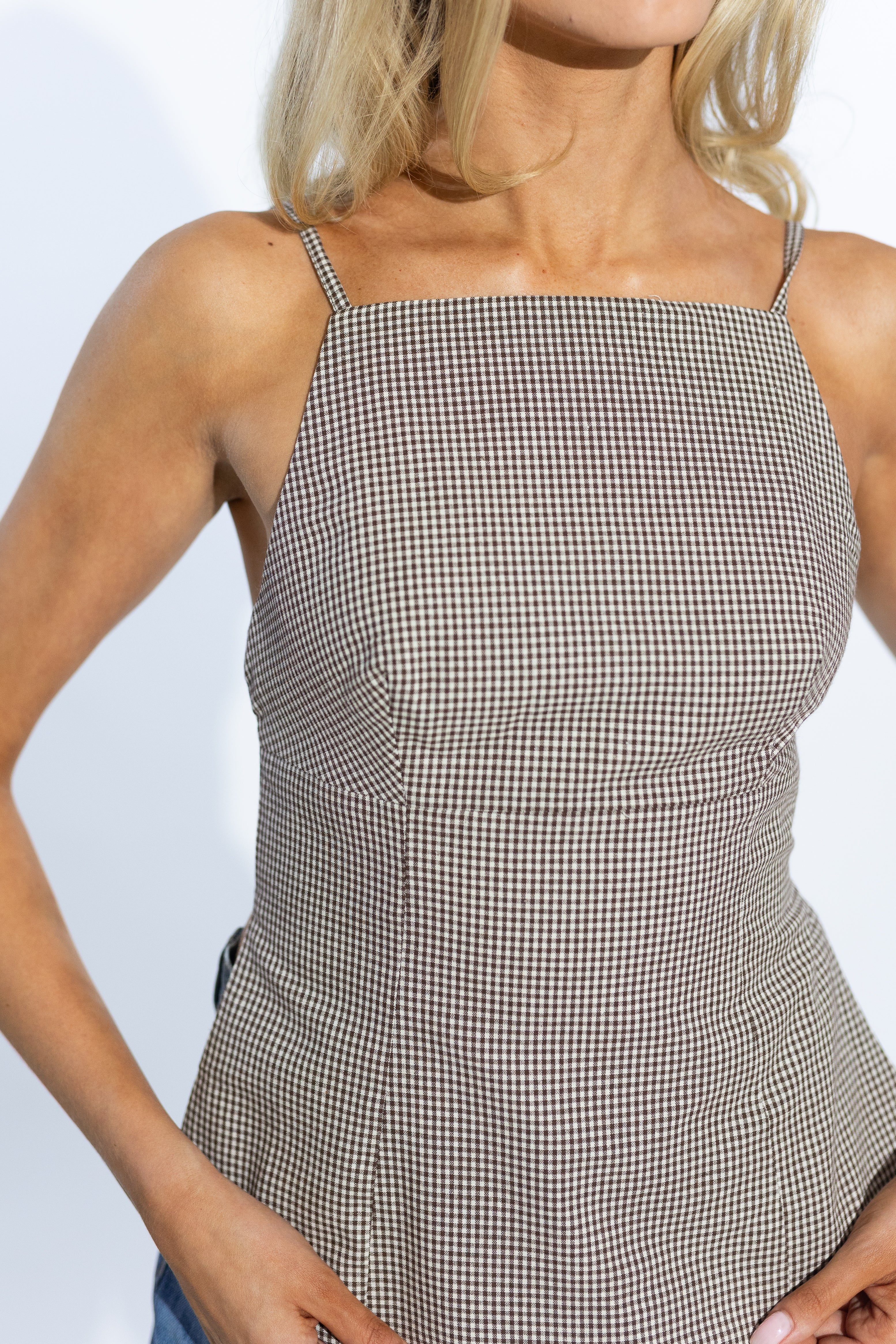 Collette Gingham Tank