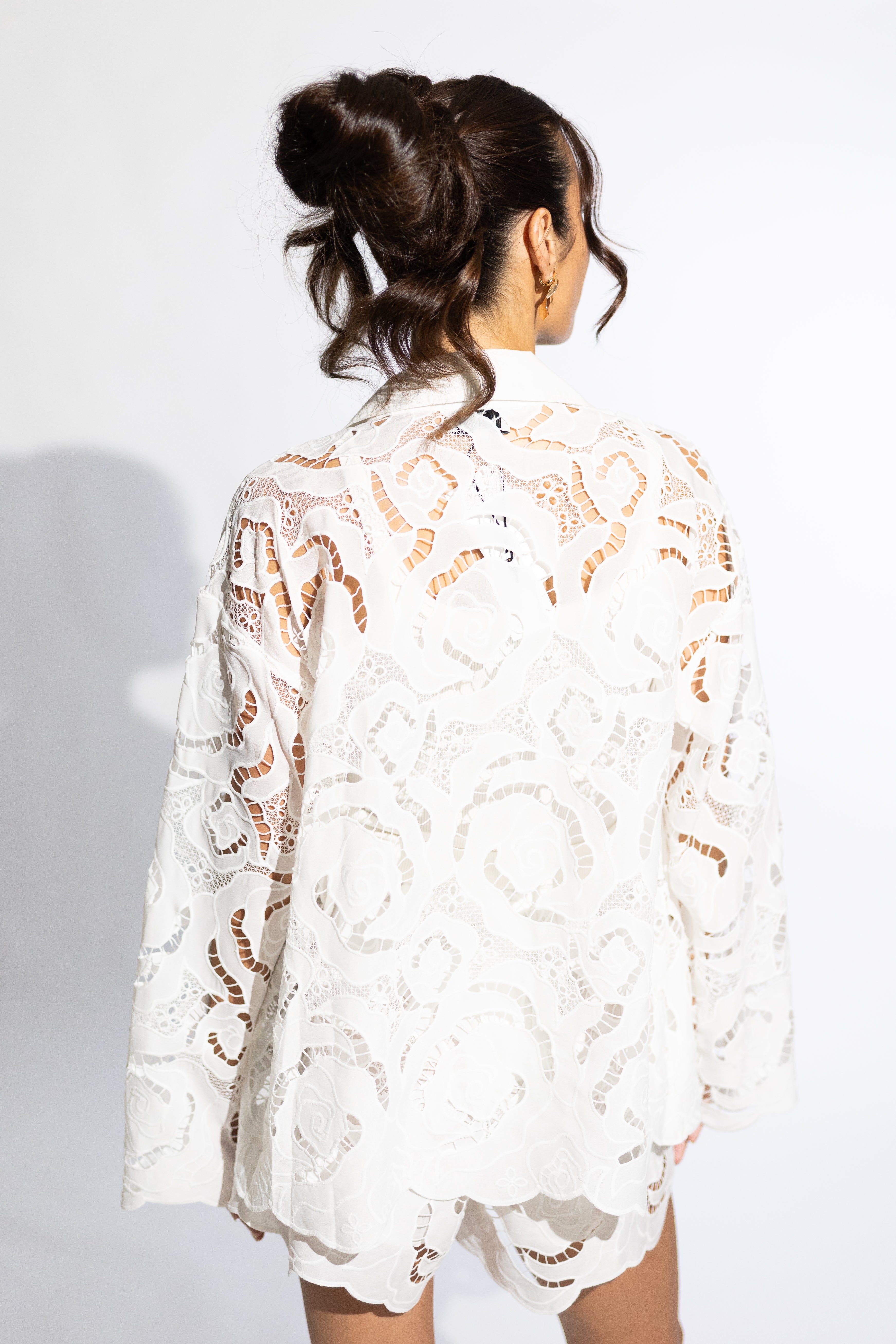 Amalfi Eyelet Button Down Set