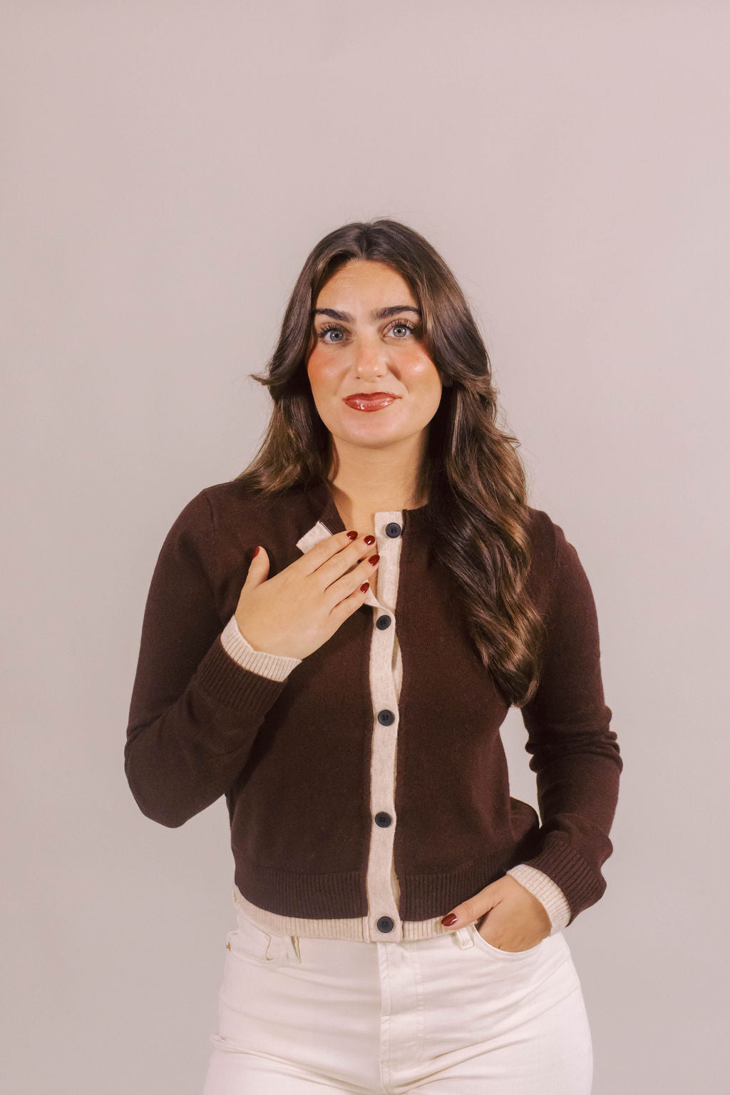 Rita Colorblock Cardigan