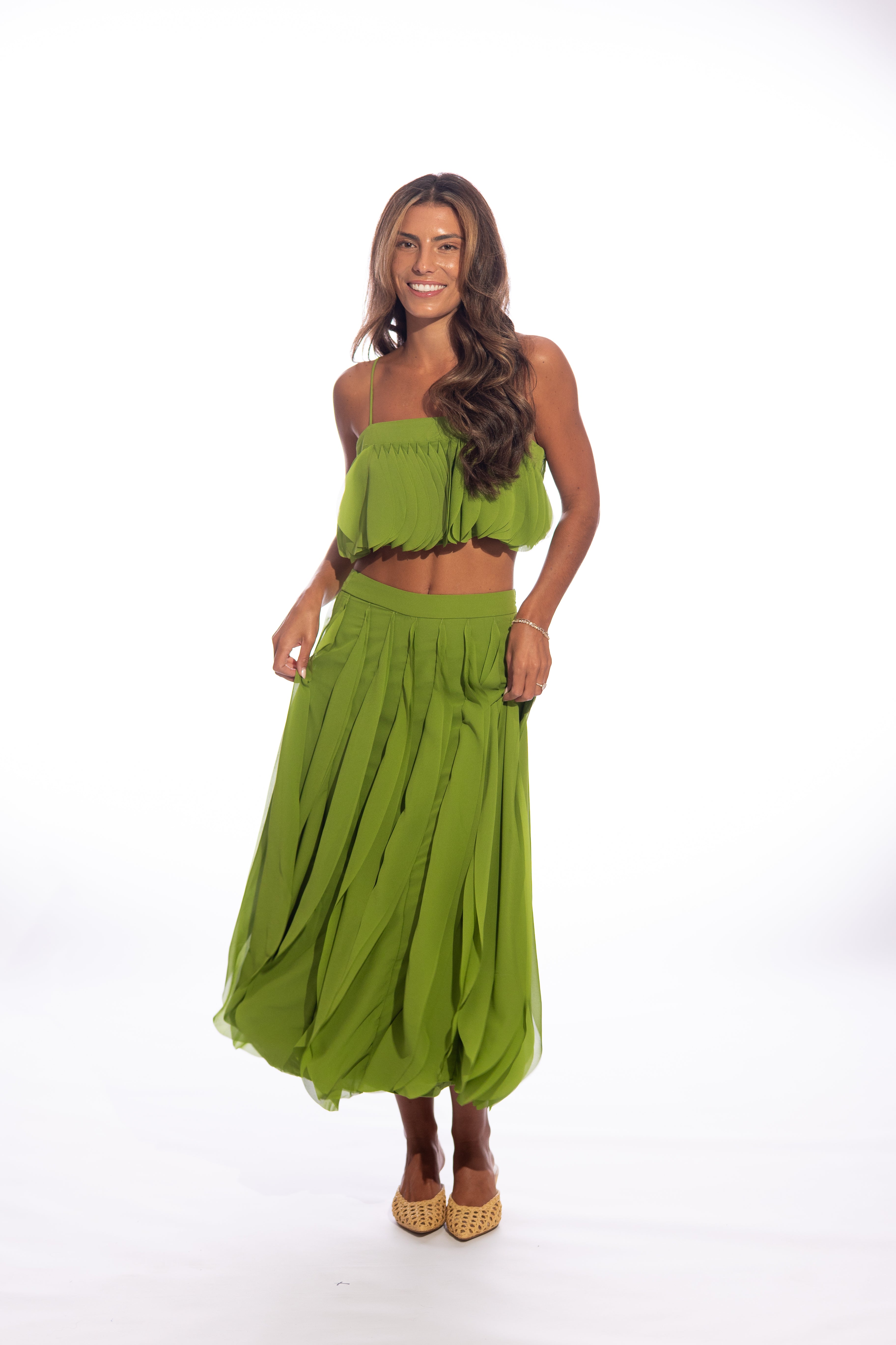 Rhye Petal Layered Skirt Set